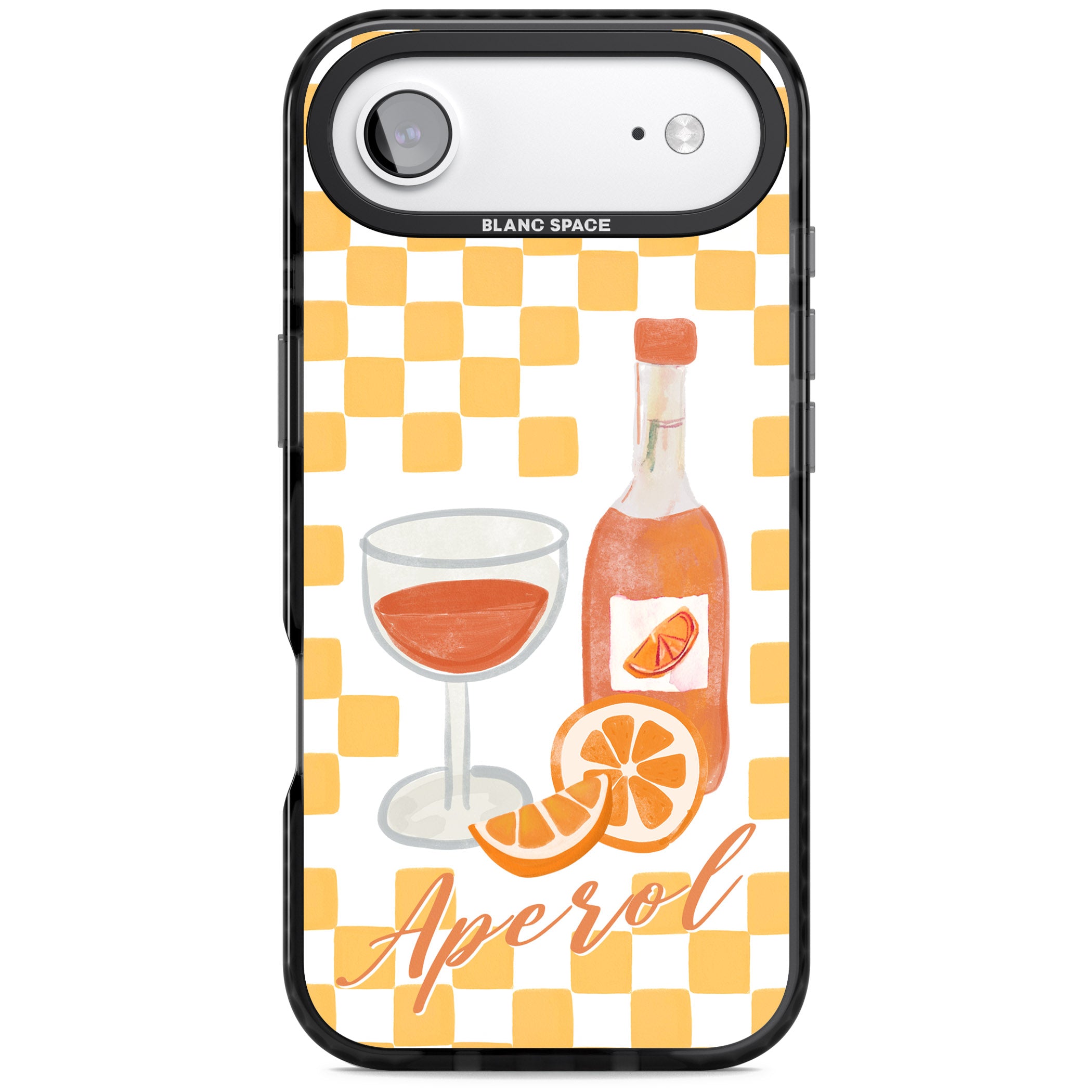 Checked Spritz iPhone 17 Air Impact Black Phone Case