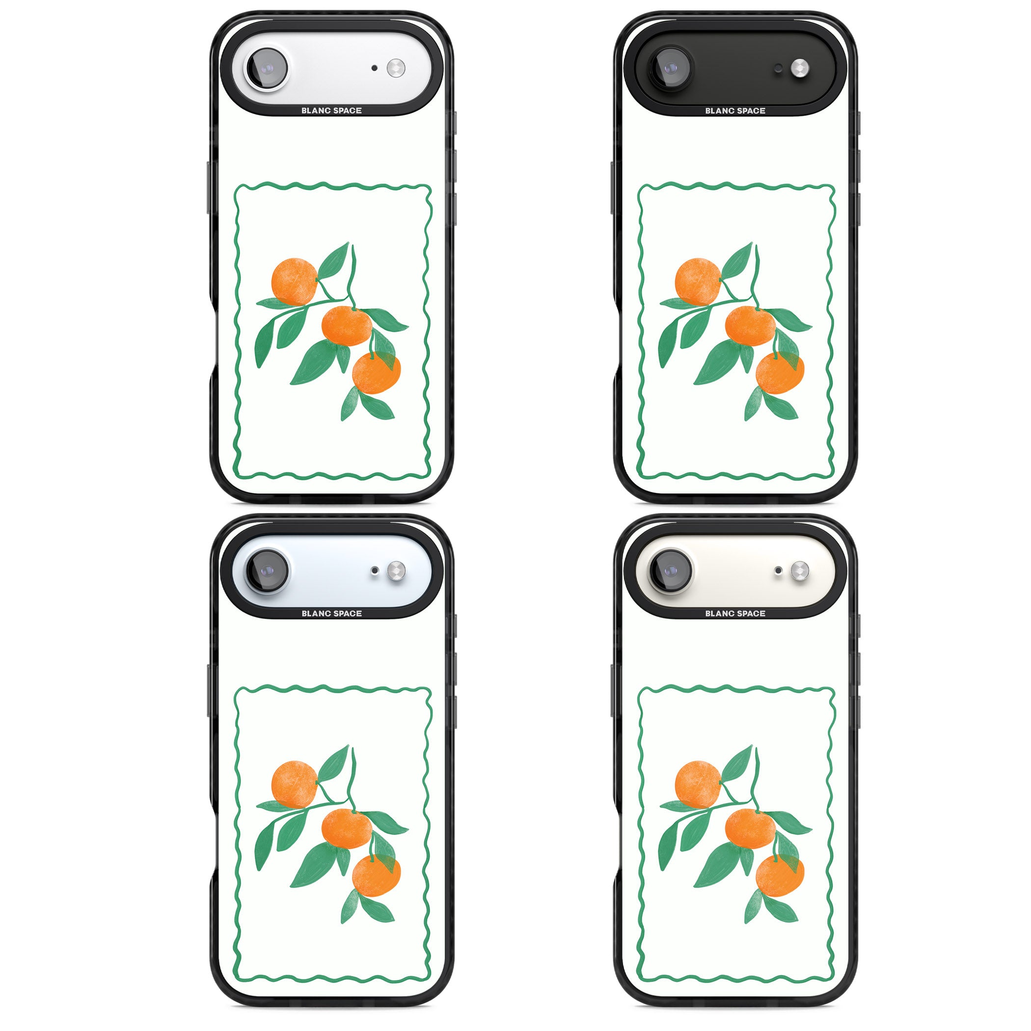 Italian Oranges iPhone 17 Air Impact Black Phone Case APT Impact Protection
