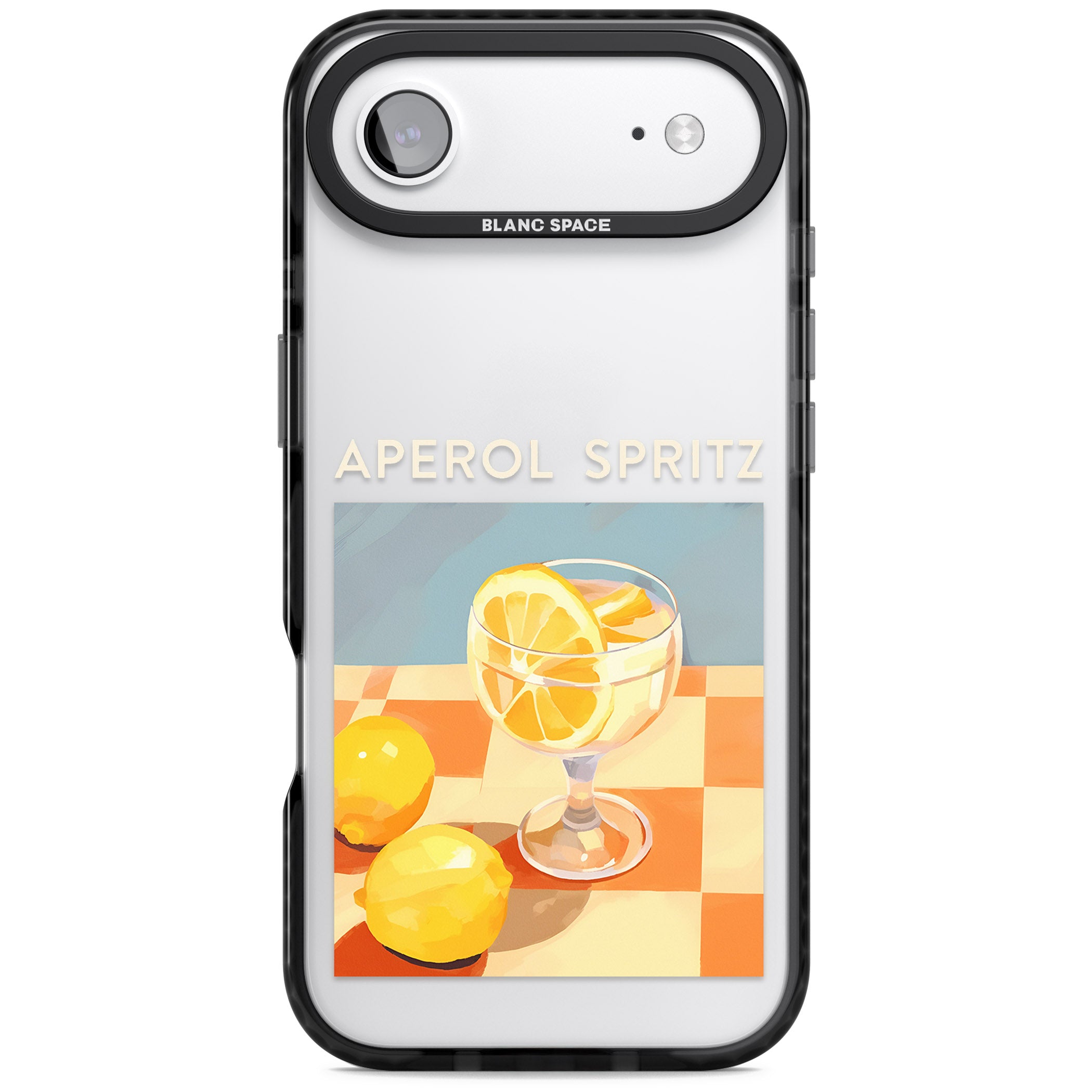 Lemon Spritz iPhone 17 Air Impact Black Phone Case
