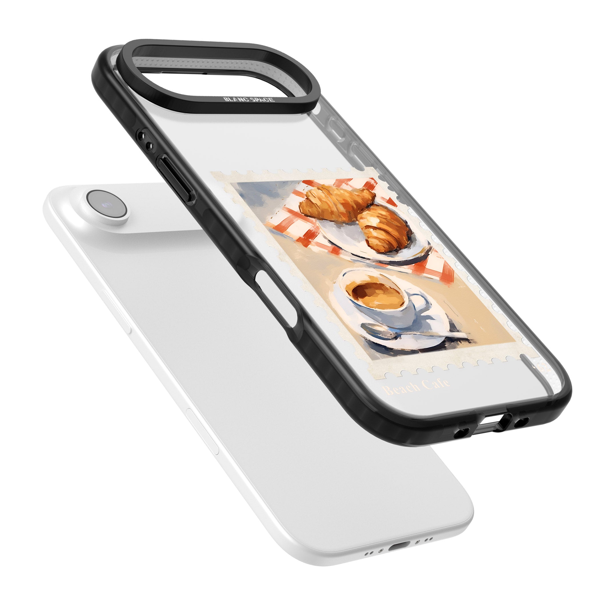 Cafe Stamp iPhone 17 Air Impact Black Phone Case Colours