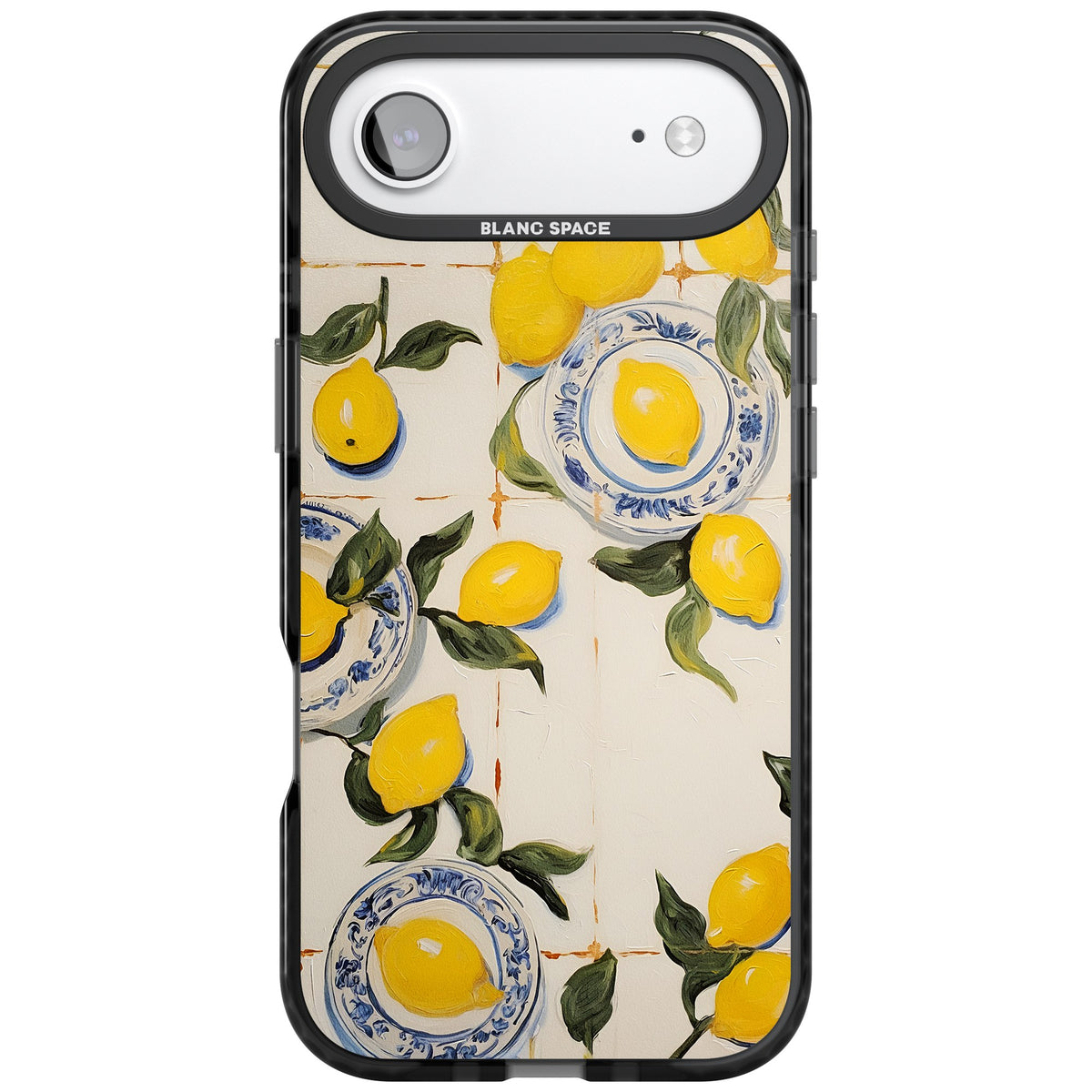 Lemons & Porcelain iPhone Air Impact Black Phone Case front