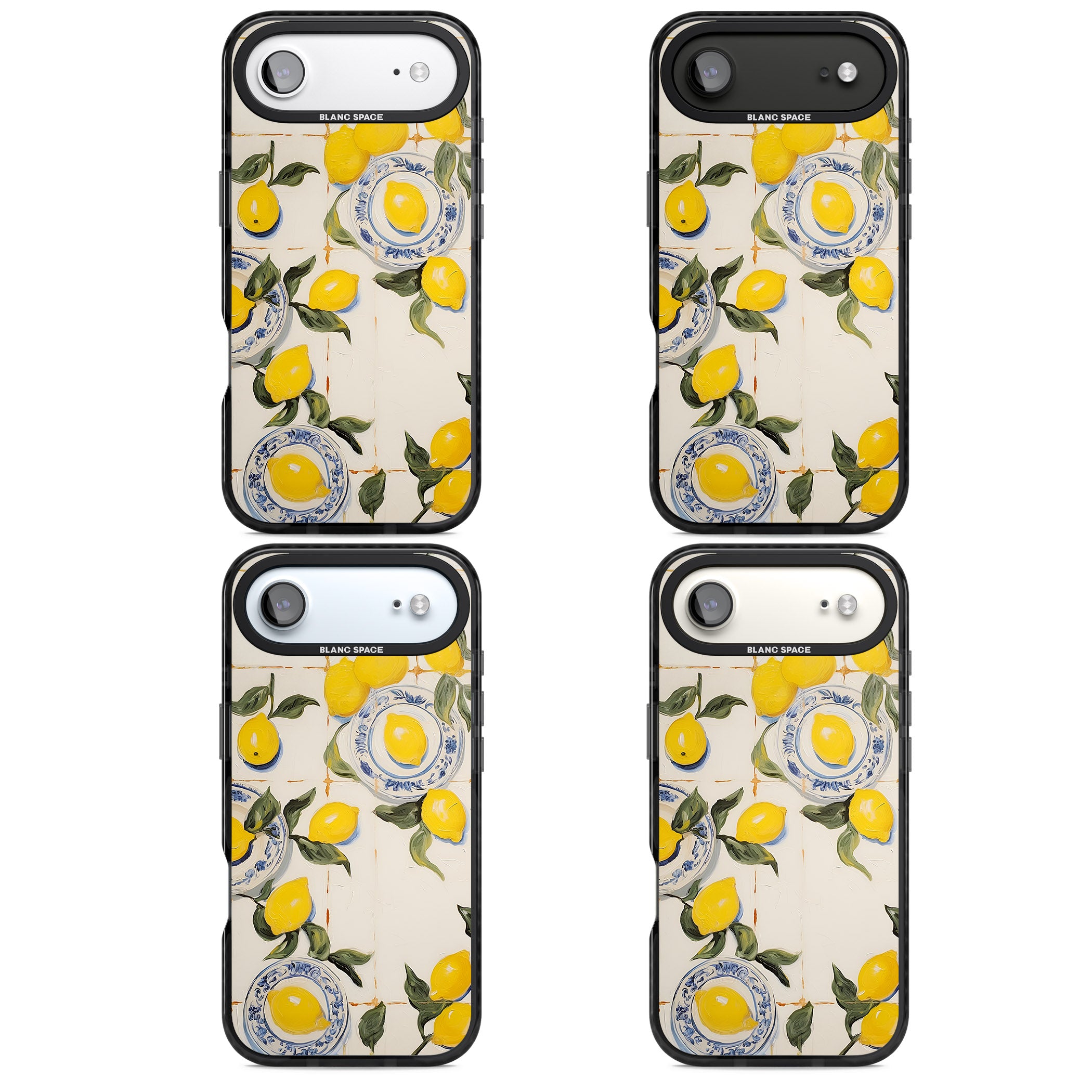 Lemons & Porcelain iPhone 17 Air Impact Black Phone Case APT Impact Protection
