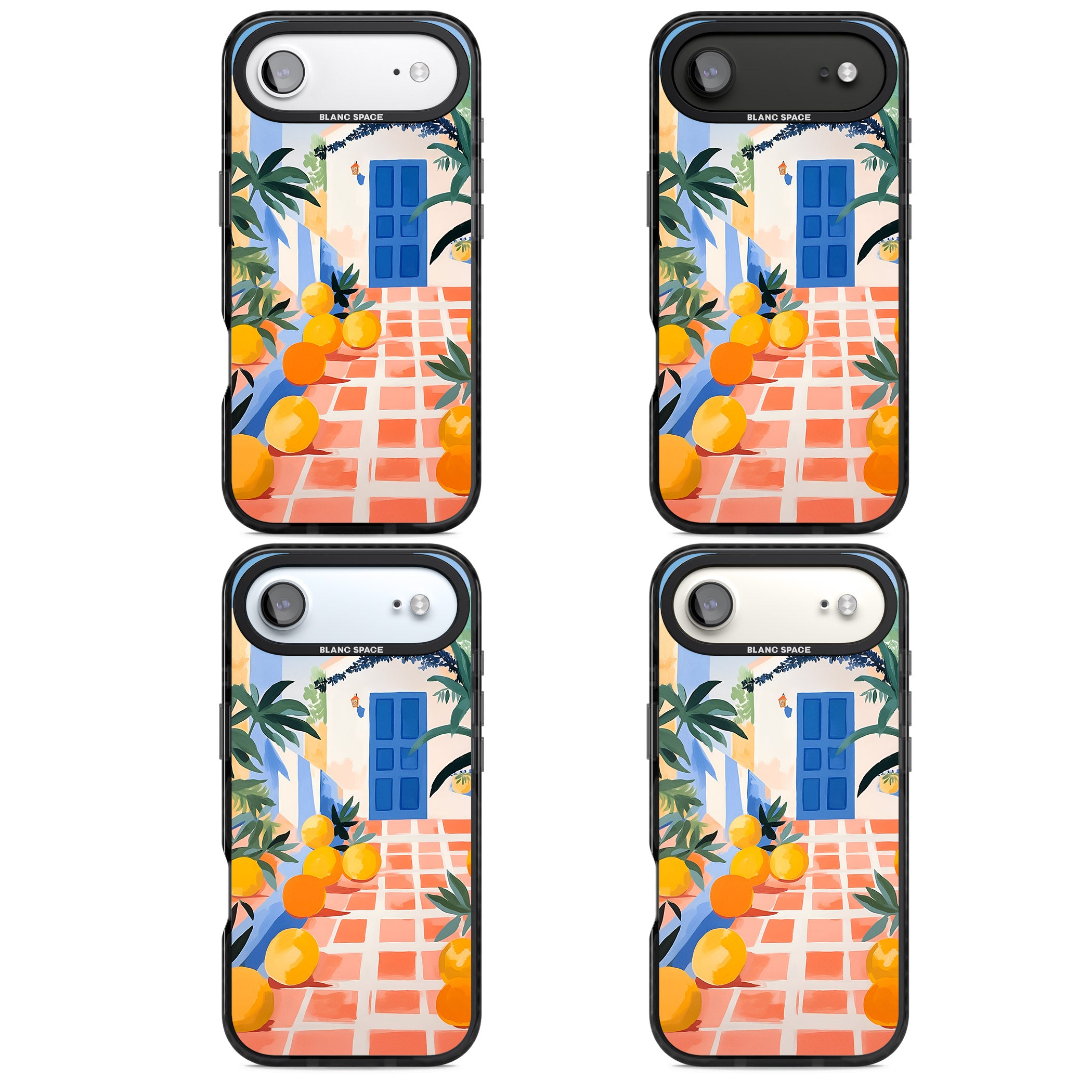 Greek Courtyard iPhone 17 Air Impact Black Phone Case APT Impact Protection