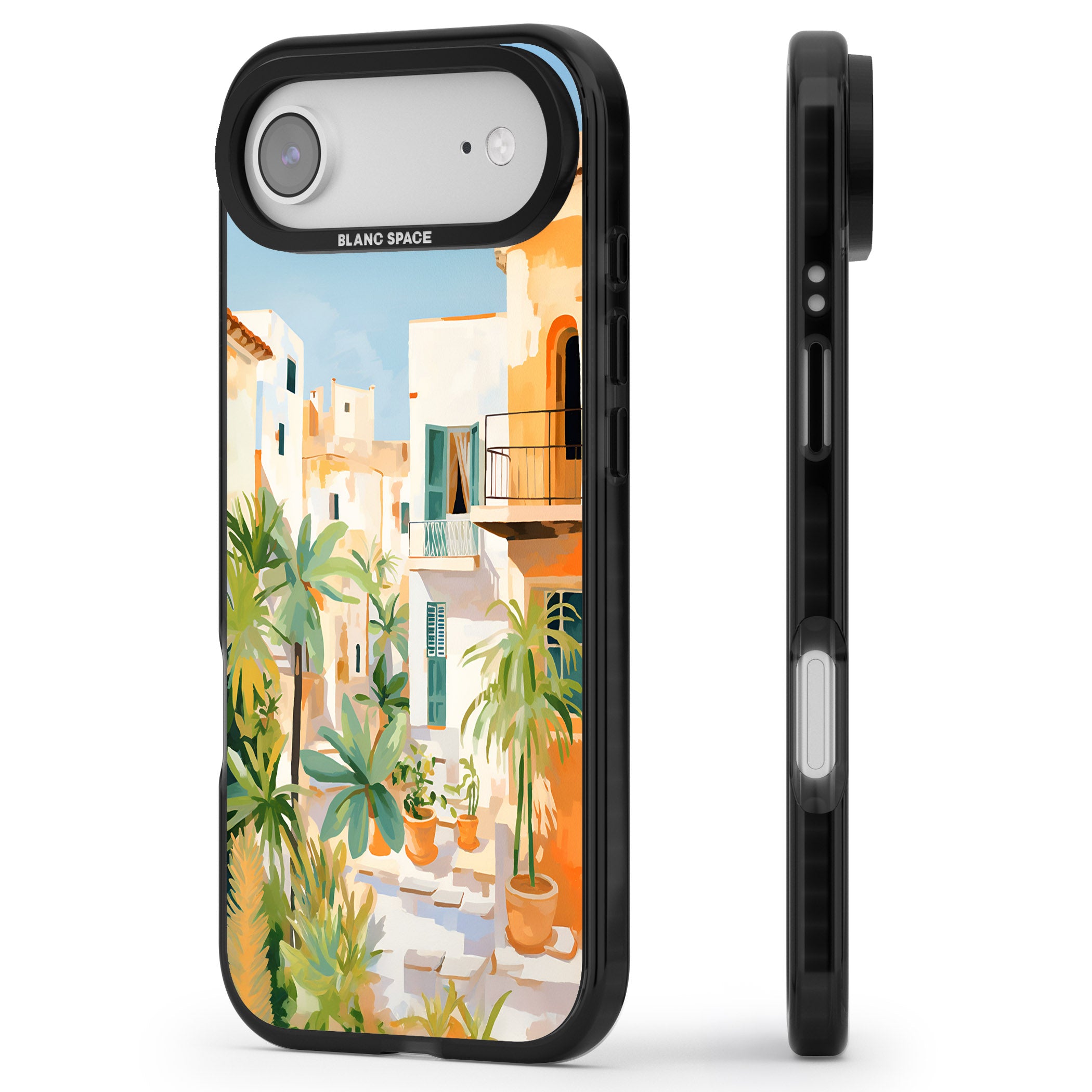 Italian Vicoli iPhone 17 Air Impact Black Phone Case Side Profile