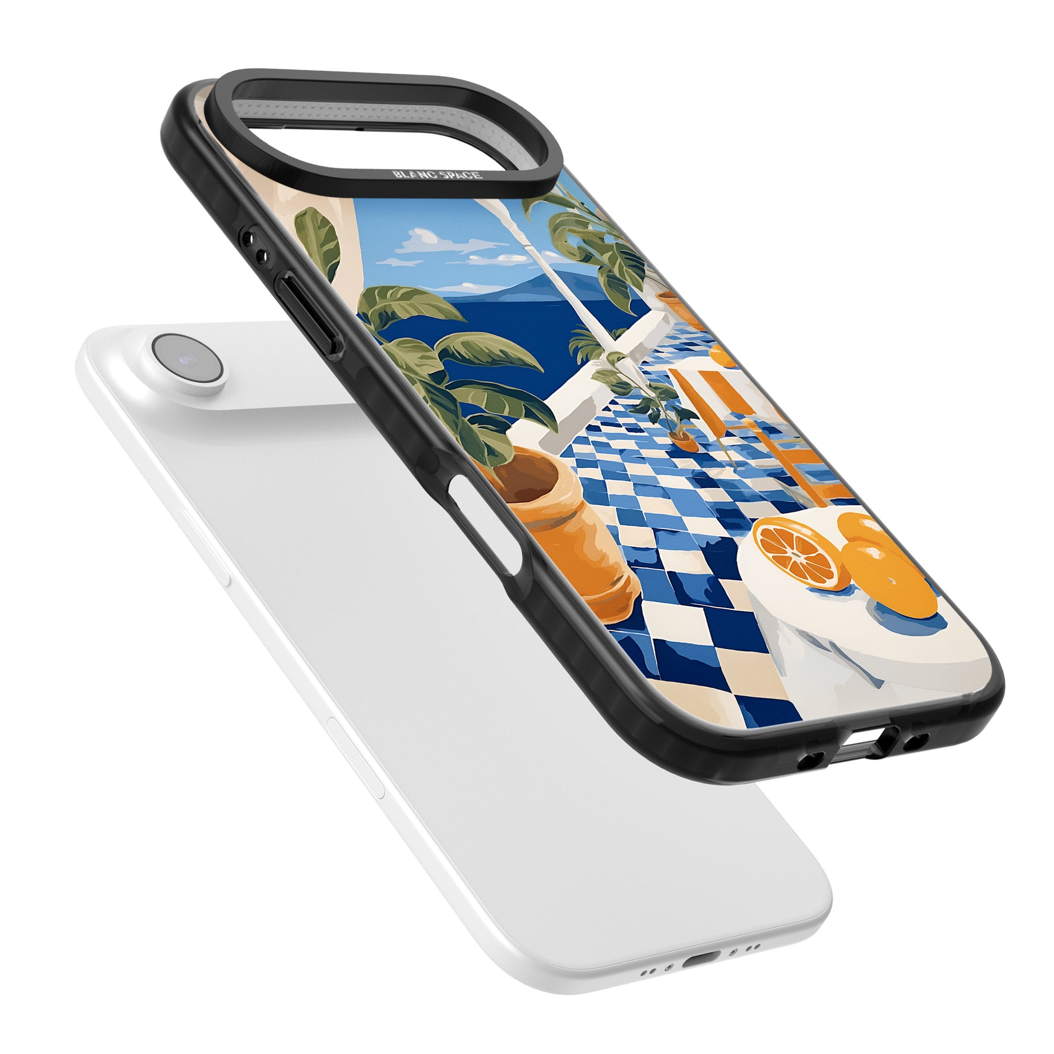 Greek Balcony iPhone 17 Air Impact Black Phone Case Colours