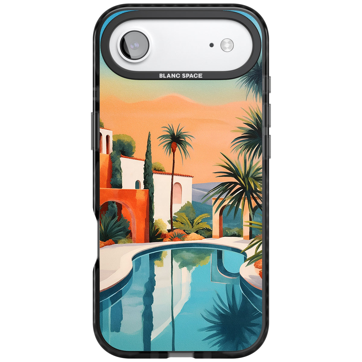 Villa Sunset iPhone Air Impact Black Phone Case front