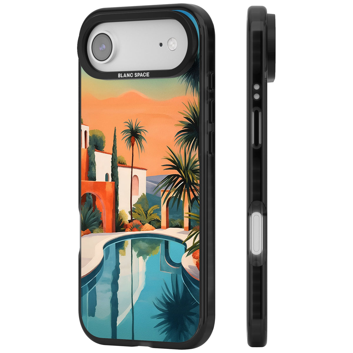 Villa Sunset iPhone Air Impact Black Phone Case side