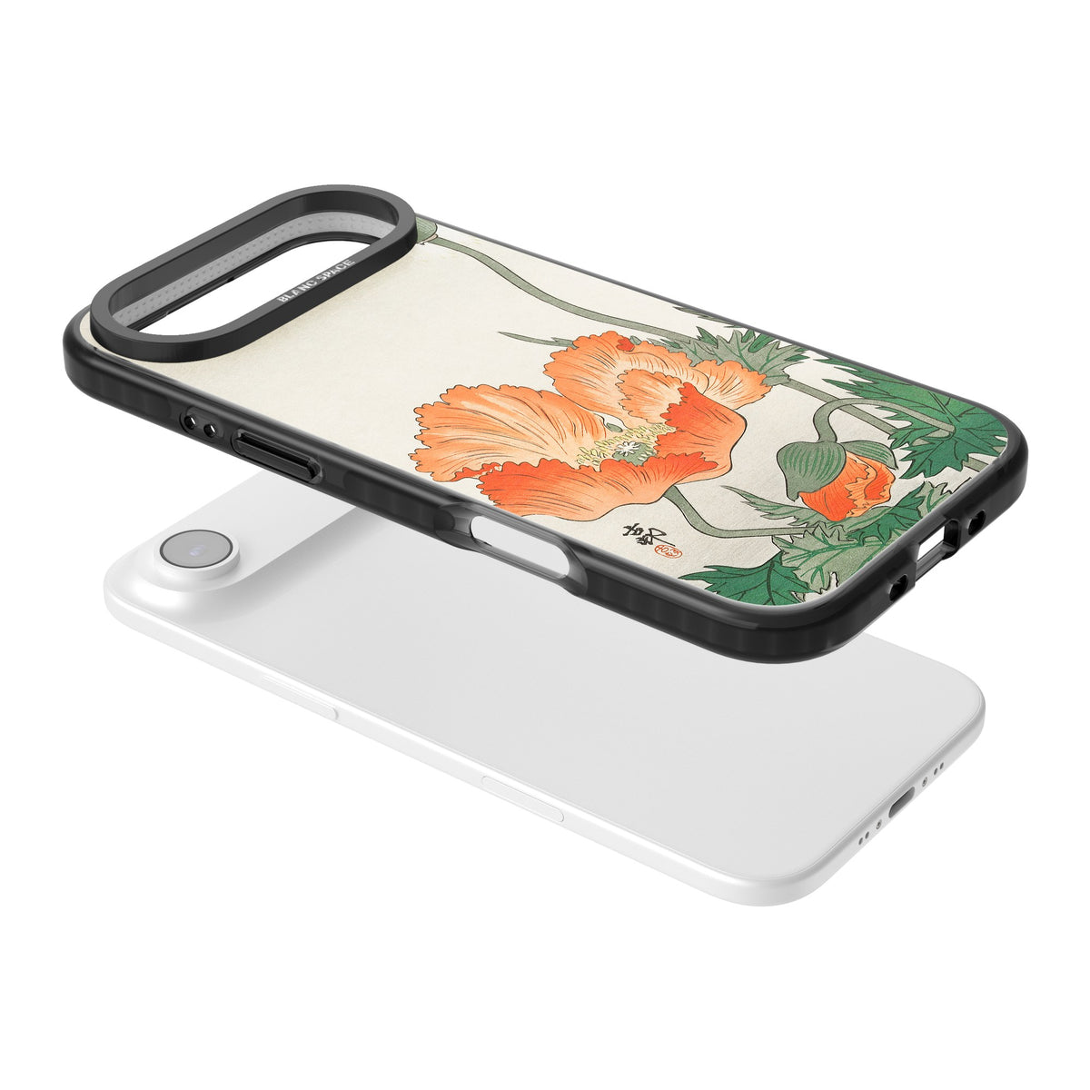 Birds And Plants By Ohara Koson iPhone Air Impact Black Phone Case angled