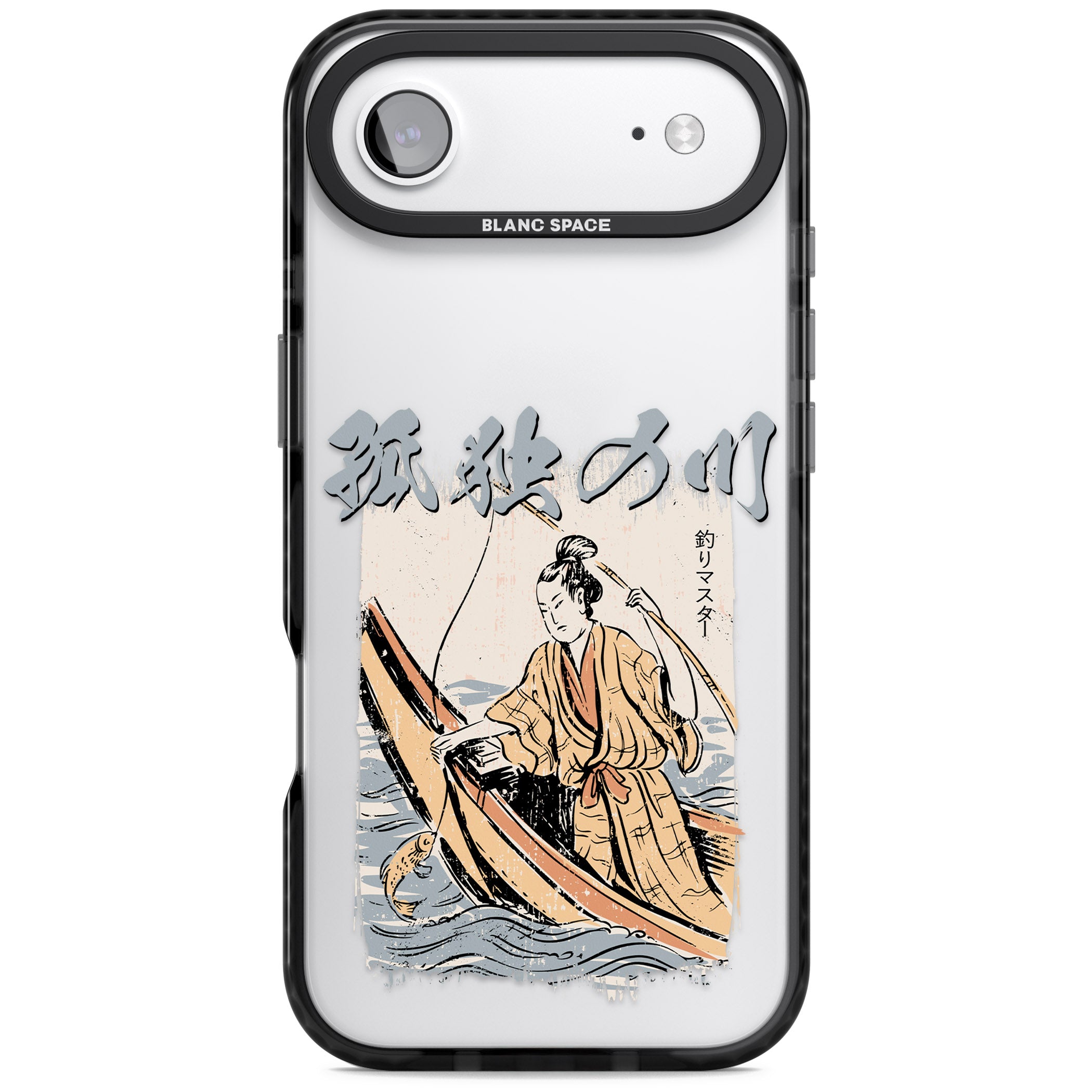 Japanese River iPhone 17 Air Impact Black Phone Case