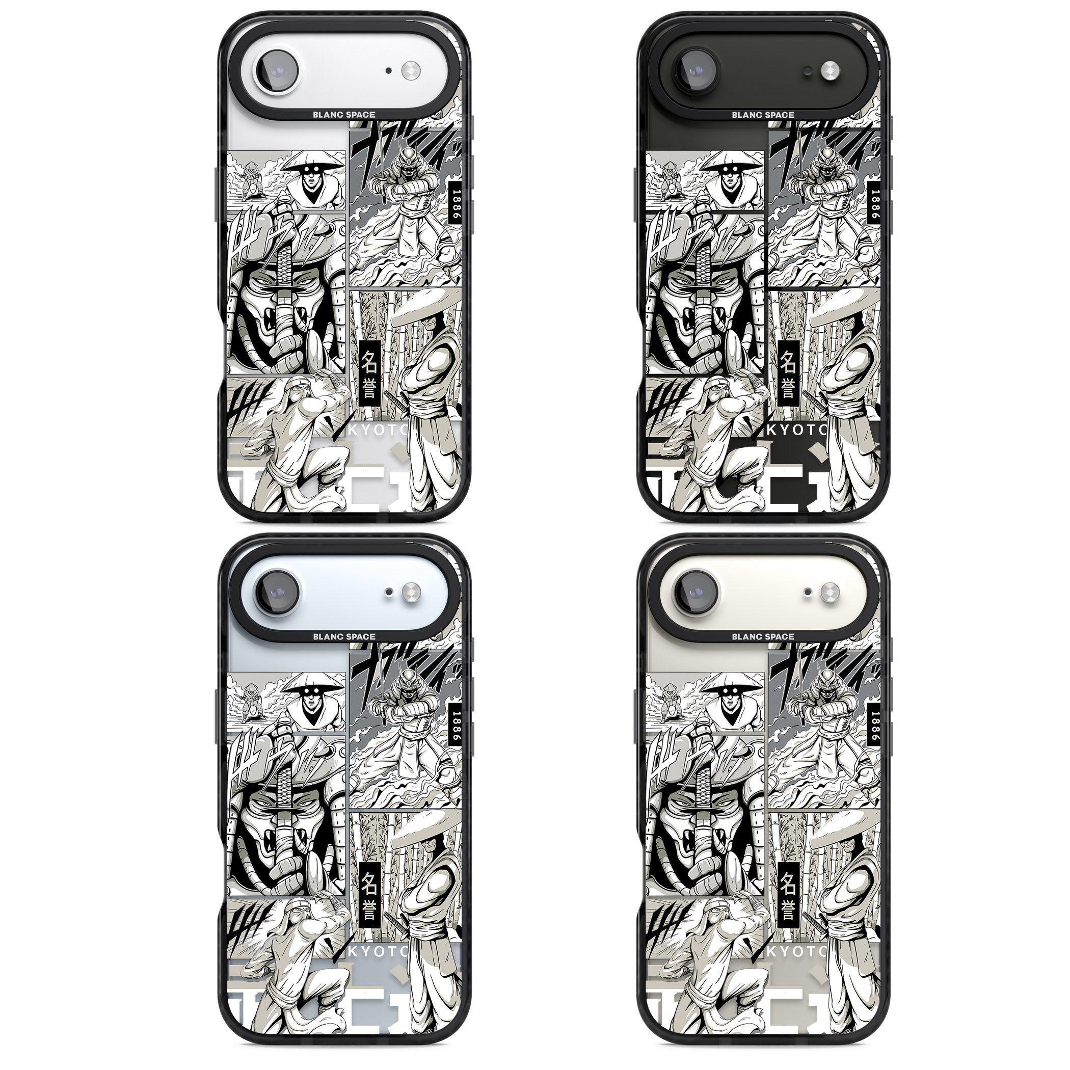 Greyscale Anime Comic iPhone 17 Air Impact Black Phone Case APT Impact Protection