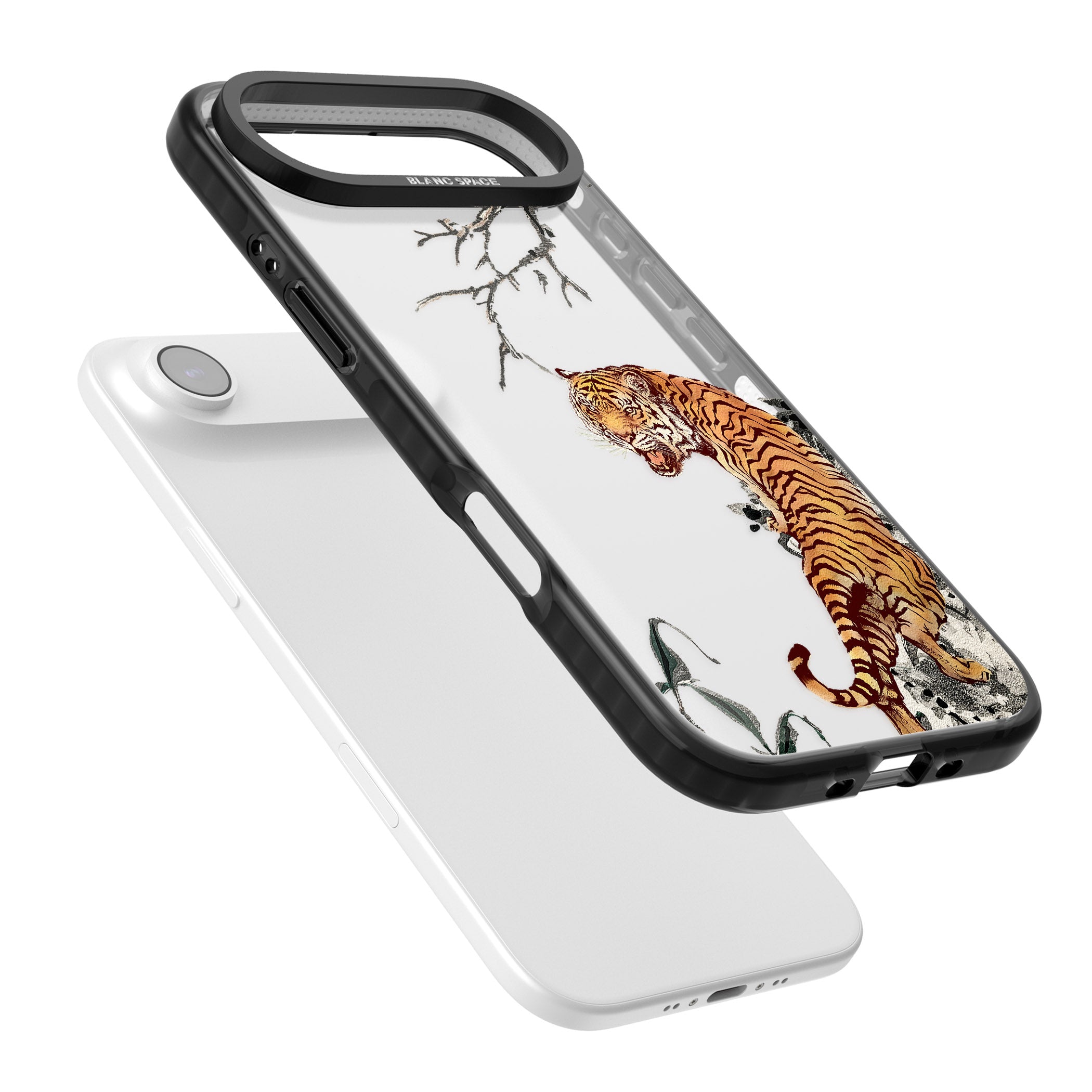 Roaring Tiger iPhone 17 Air Impact Black Phone Case Colours