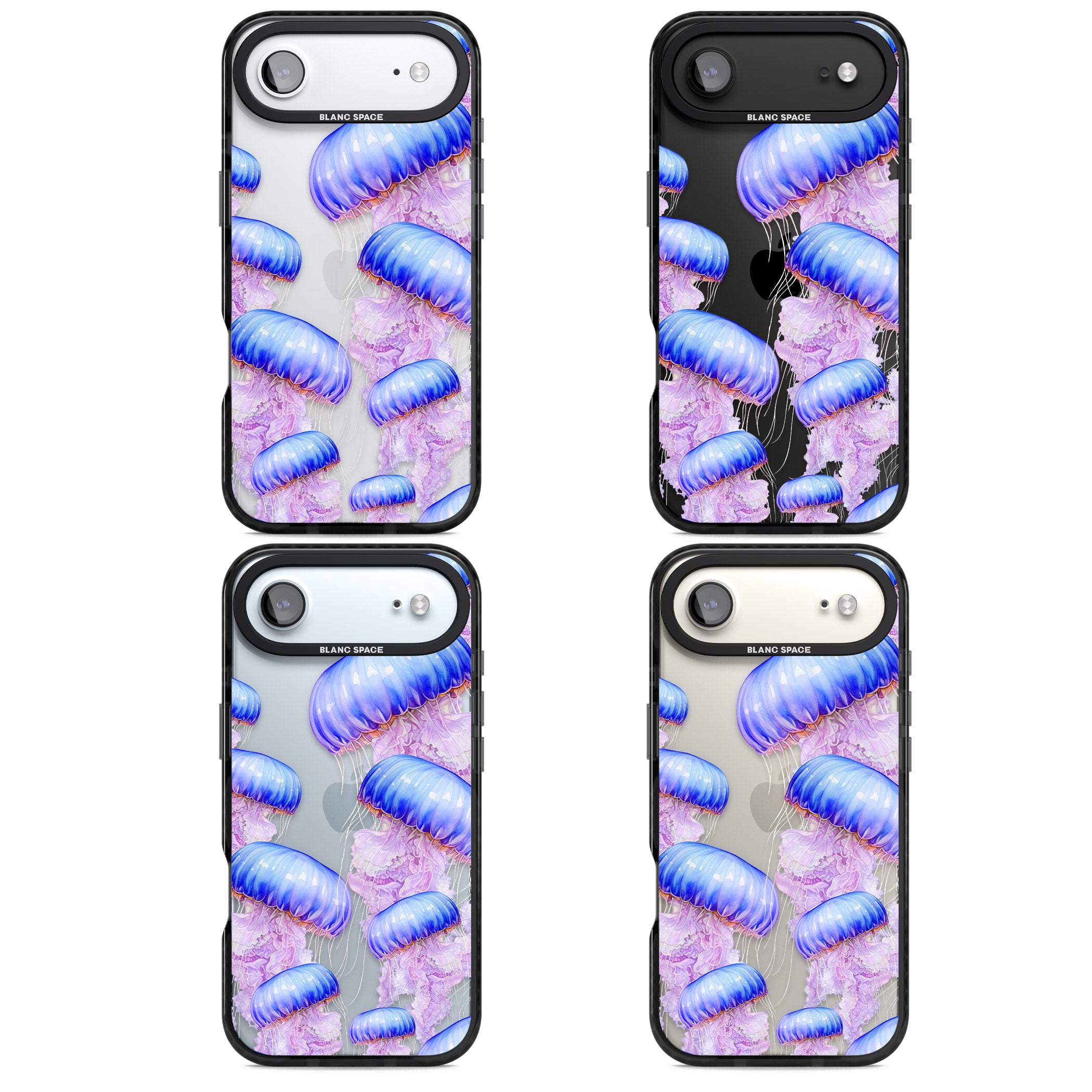 Jellyfish iPhone 17 Air Impact Black Phone Case APT Impact Protection