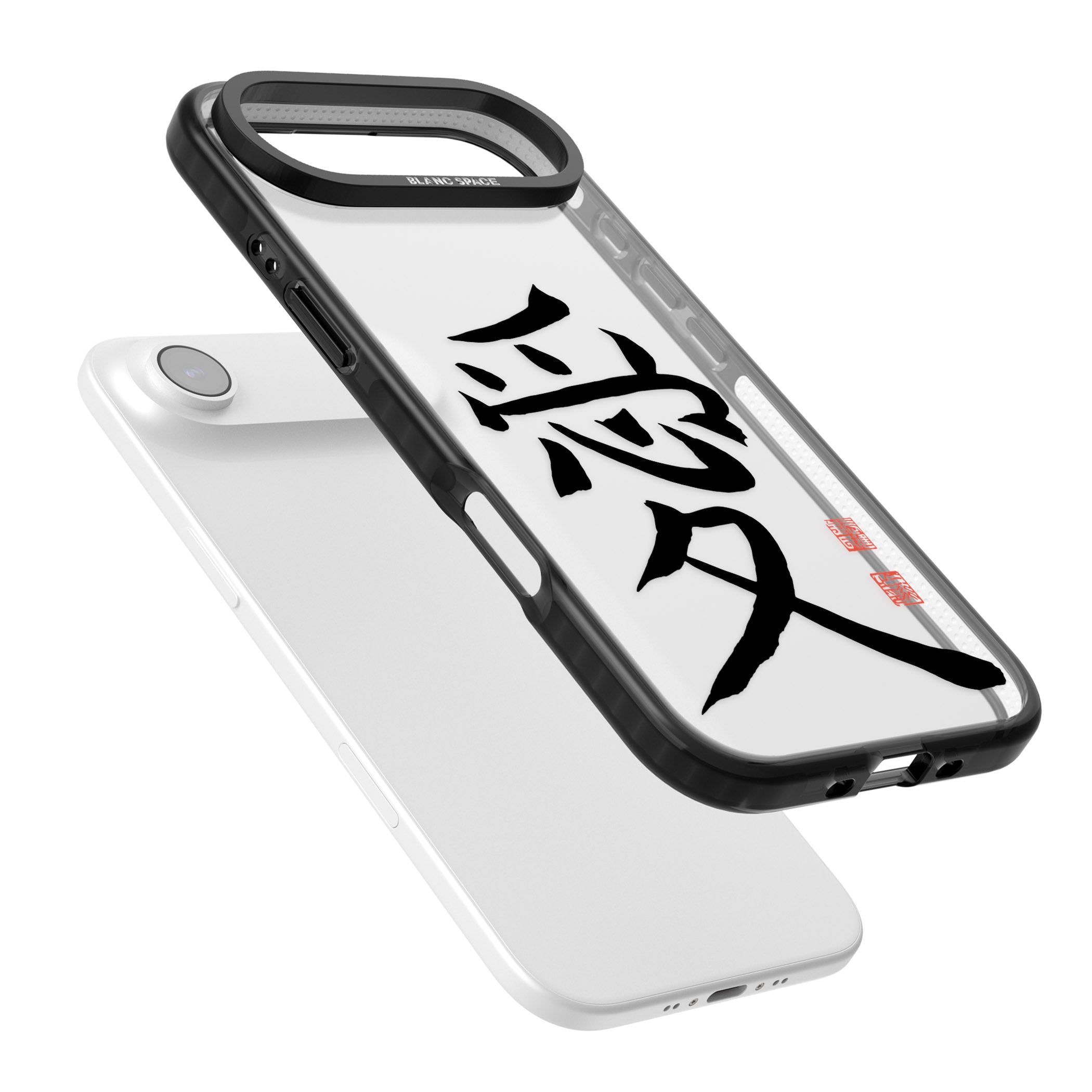 Japanese Kanji Love iPhone 17 Air Impact Black Phone Case Colours