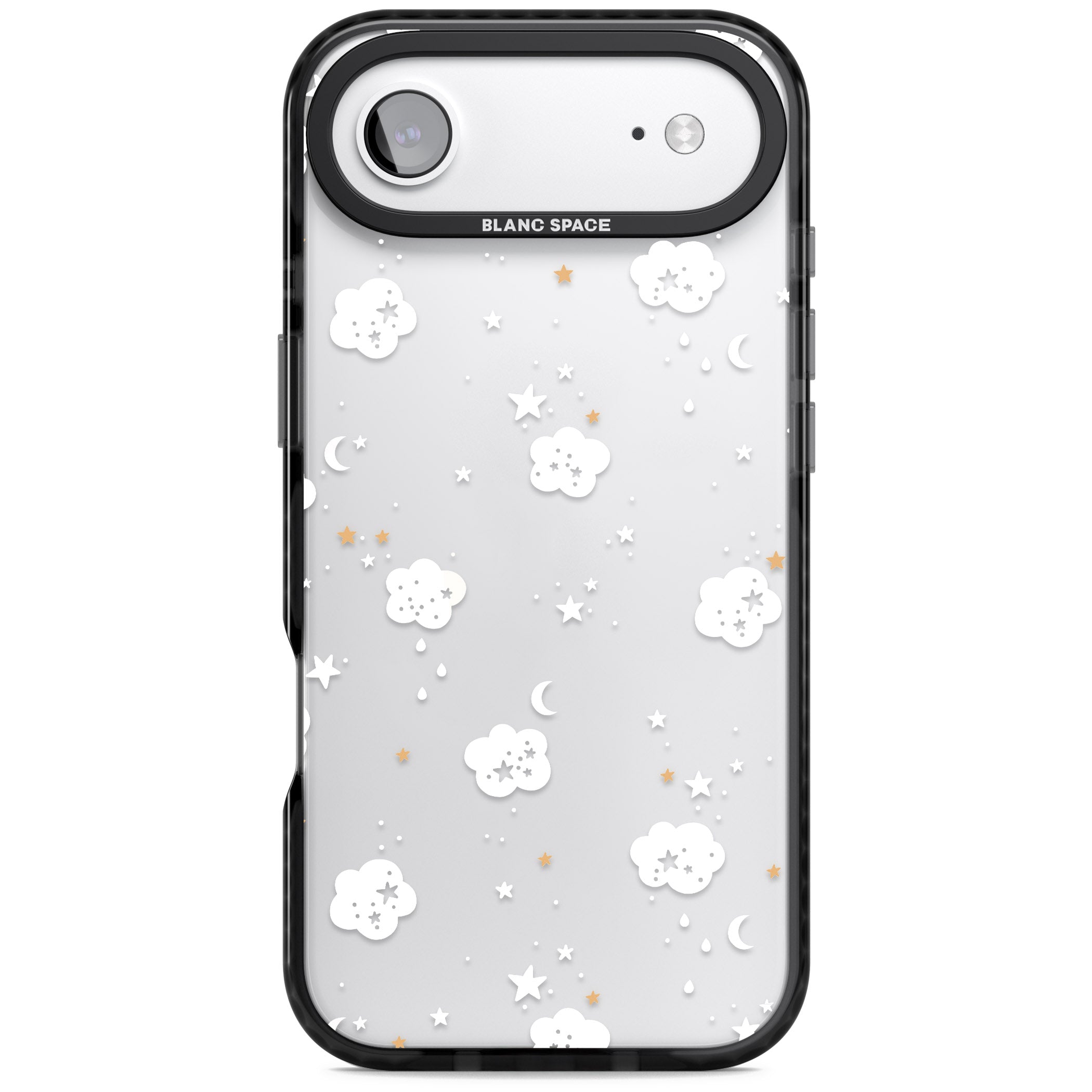 Starry Night Cloud iPhone 17 Air Impact Black Phone Case