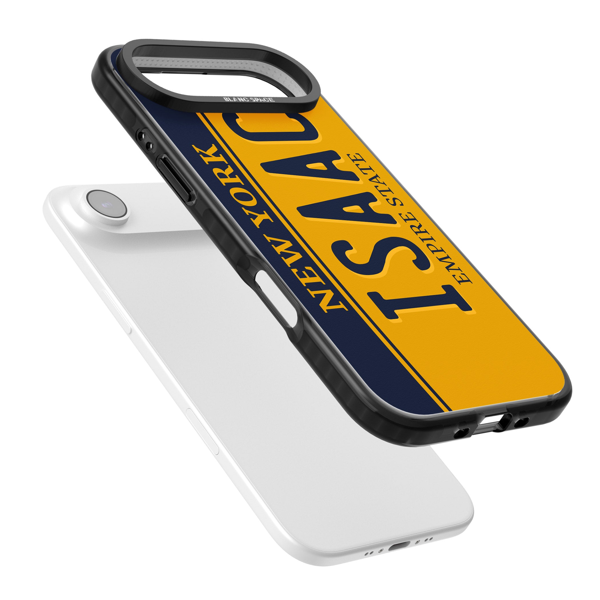 Personalised New York License Plate iPhone 17 Air Impact Black Phone Case Colours