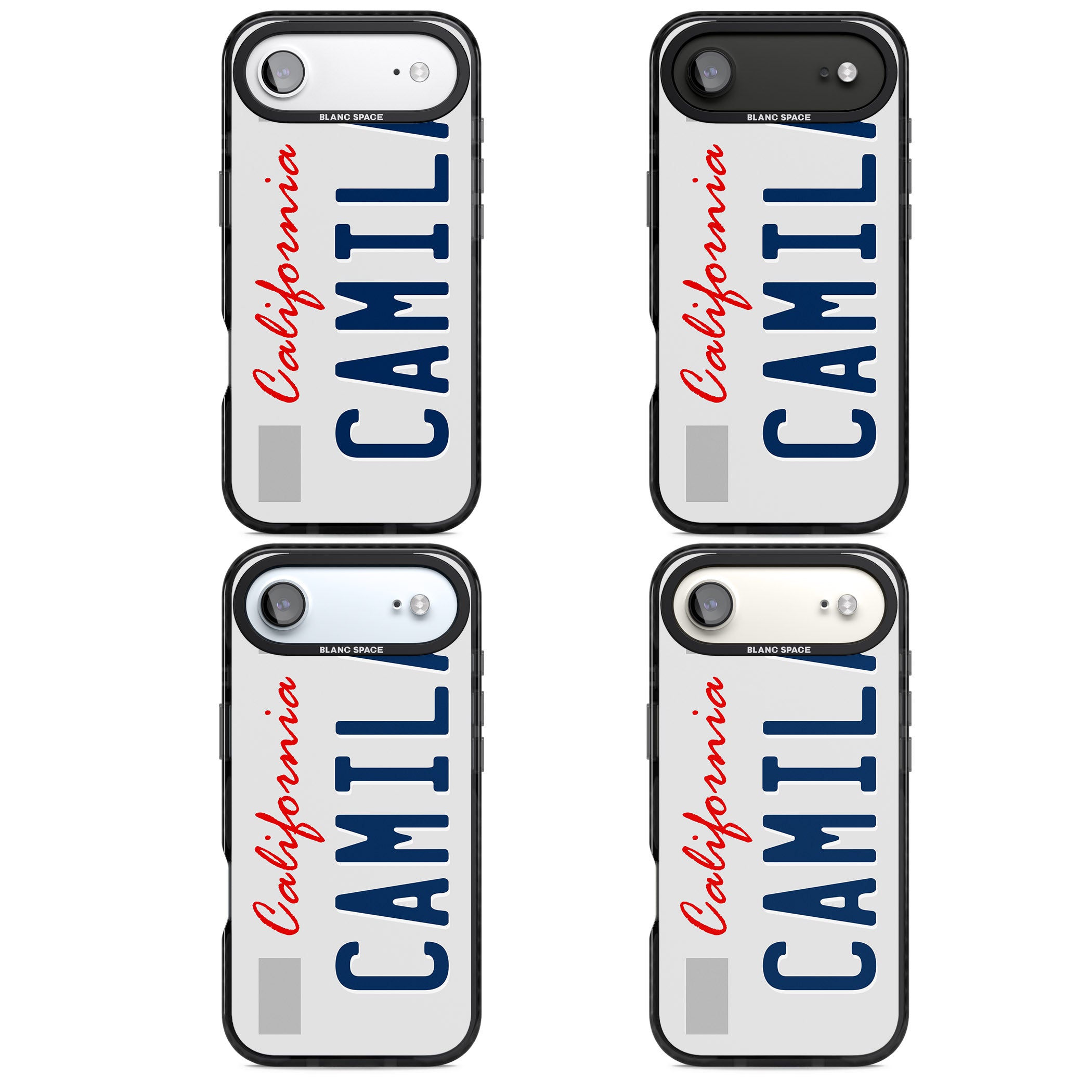 Personalised California License Plate iPhone 17 Air Impact Black Phone Case APT Impact Protection