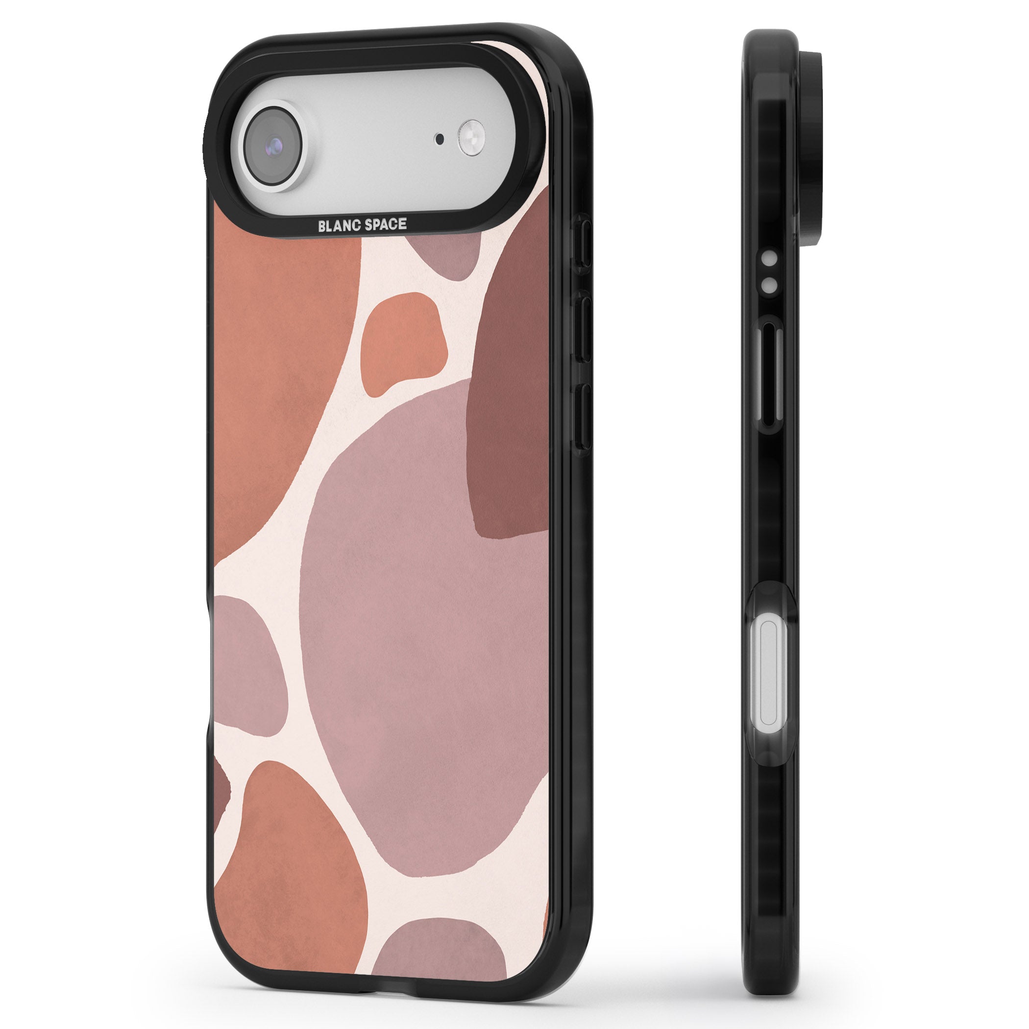 Terra Abstract iPhone 17 Air Impact Pro Black Phone Case Side Profile