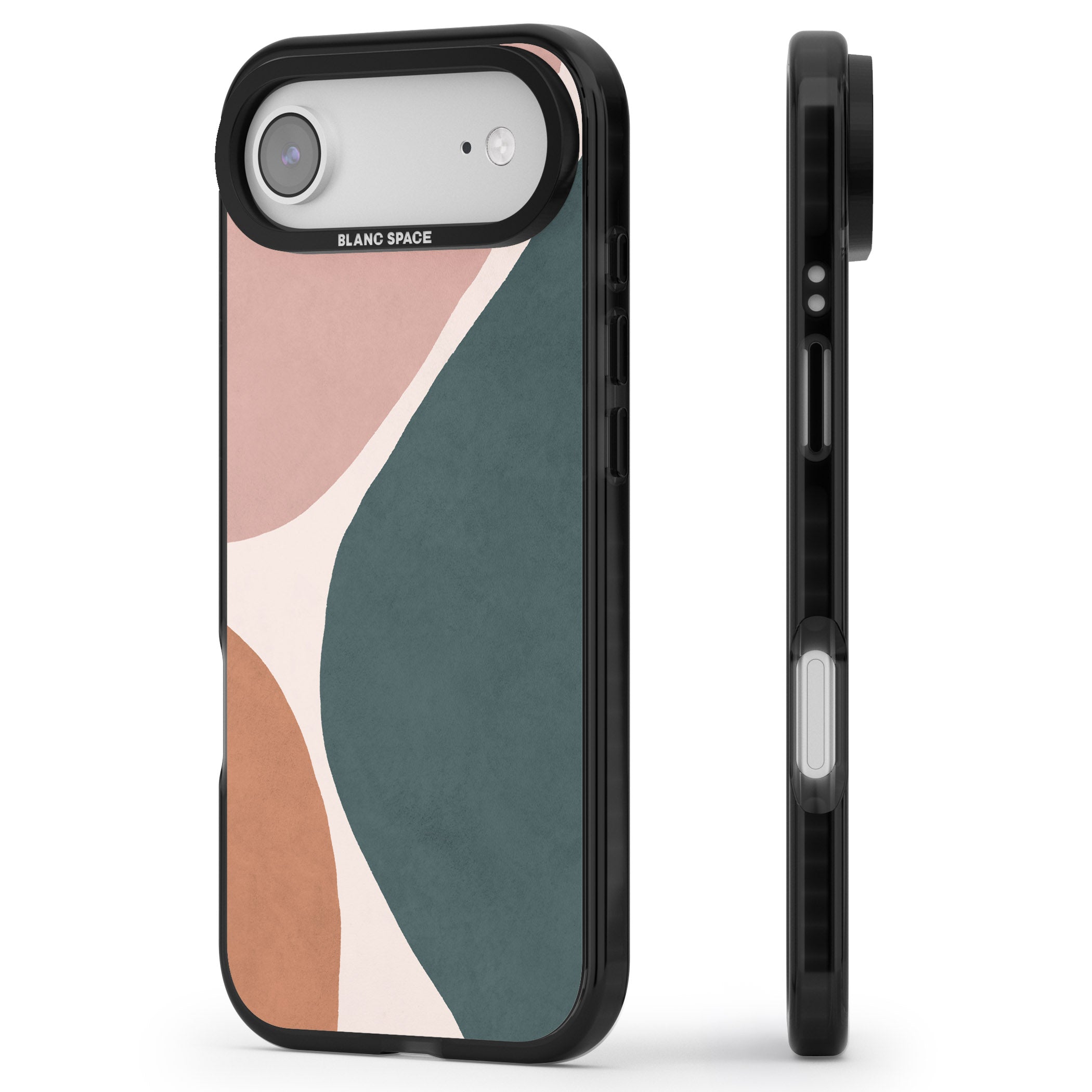 Lush Abstract Watercolour Design #8 iPhone 17 Air Impact Pro Black Phone Case Side Profile