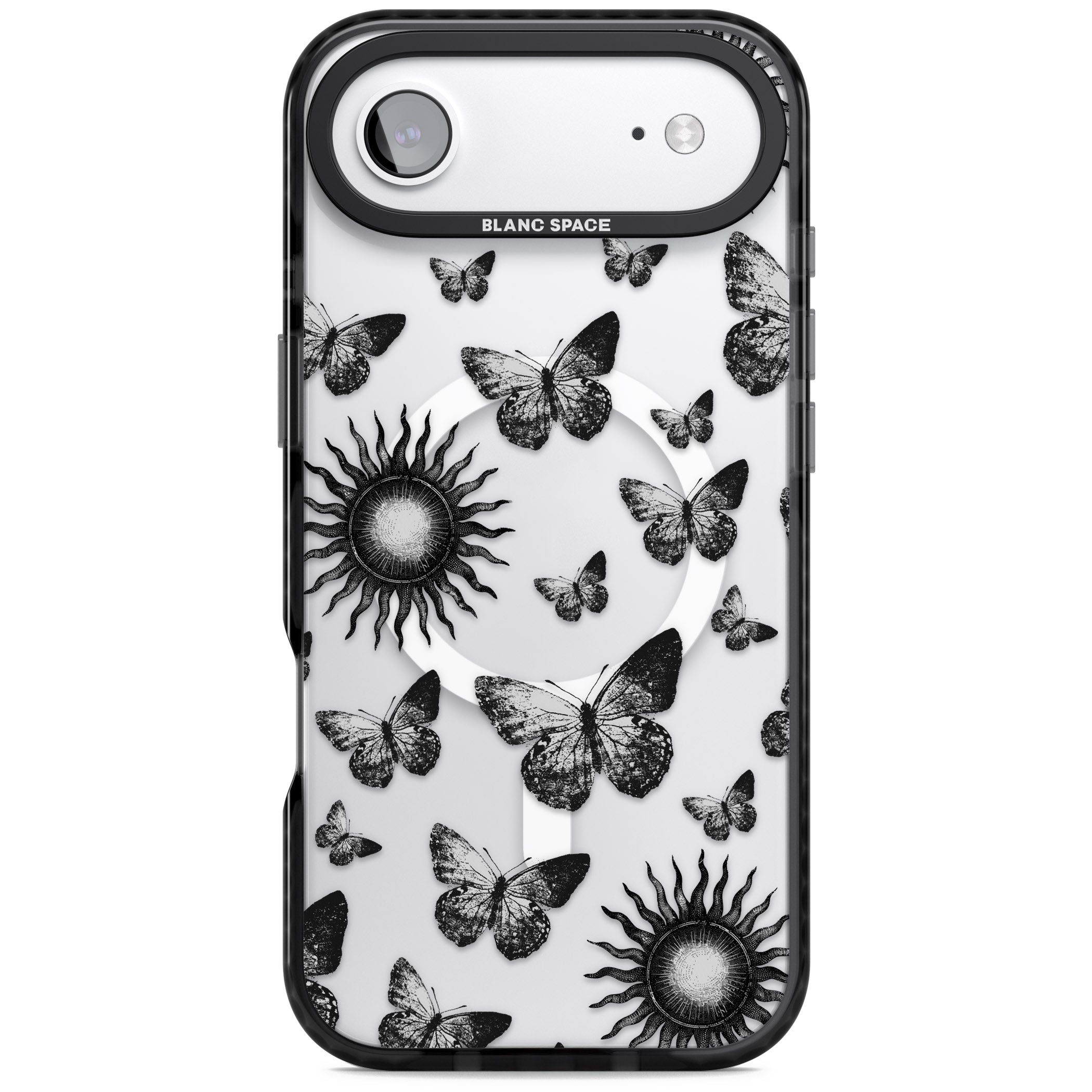 Butterflies Suns iPhone 17 Air Impact Pro Black Phone Case