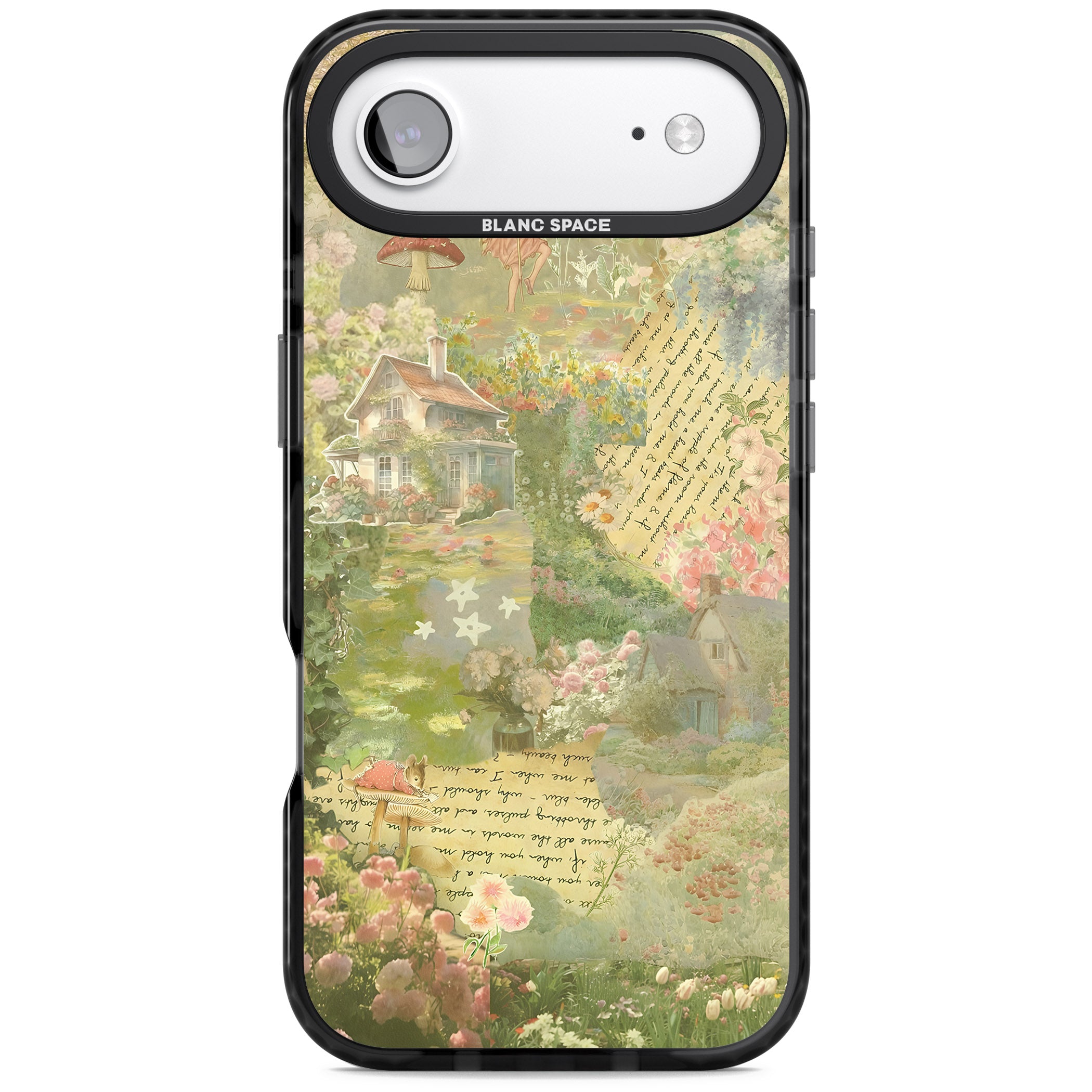 Soft Spring Collage iPhone 17 Air Impact Pro Black Phone Case
