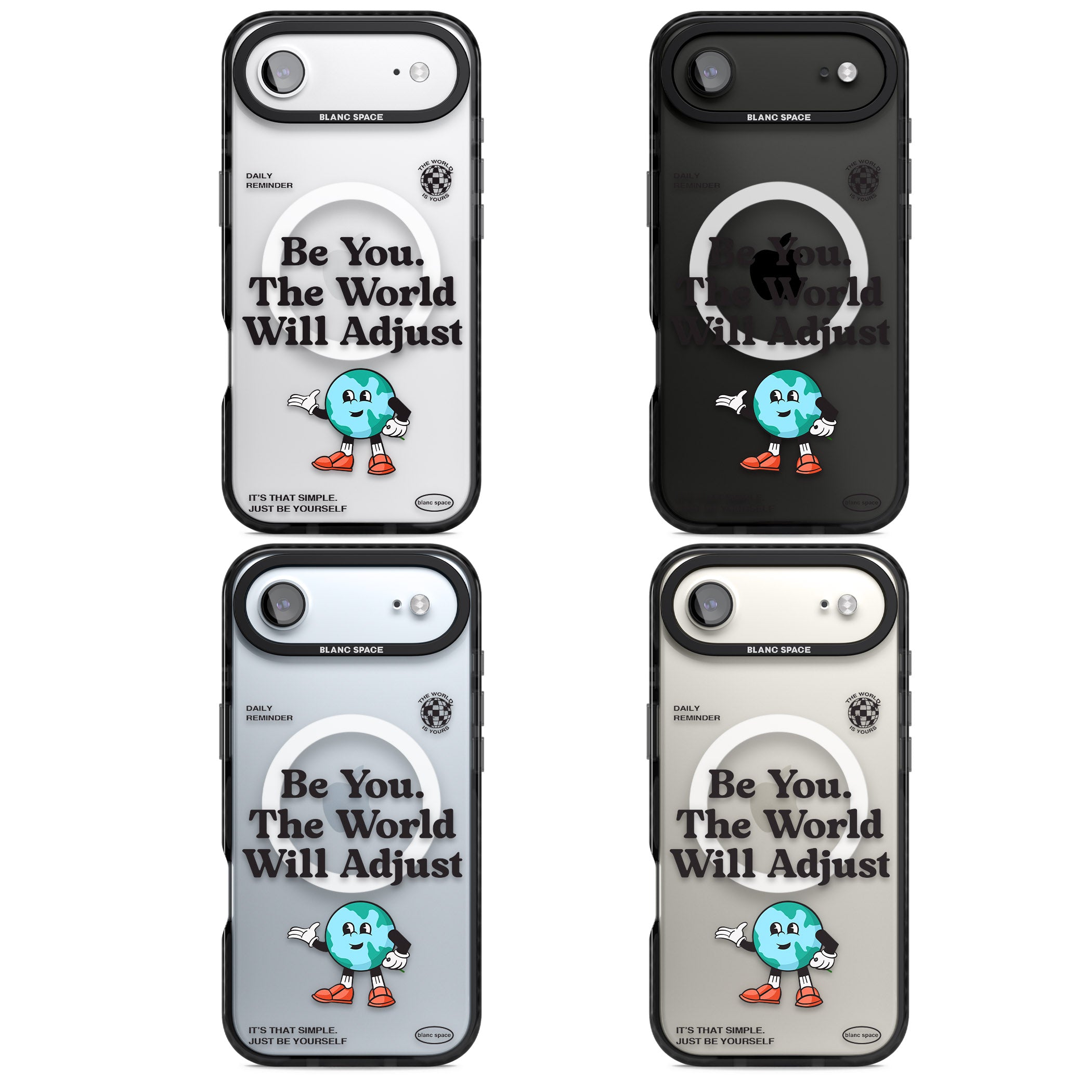 Be You The World Will Adjust iPhone 17 Air Impact Pro Black Phone Case APT Impact Protection