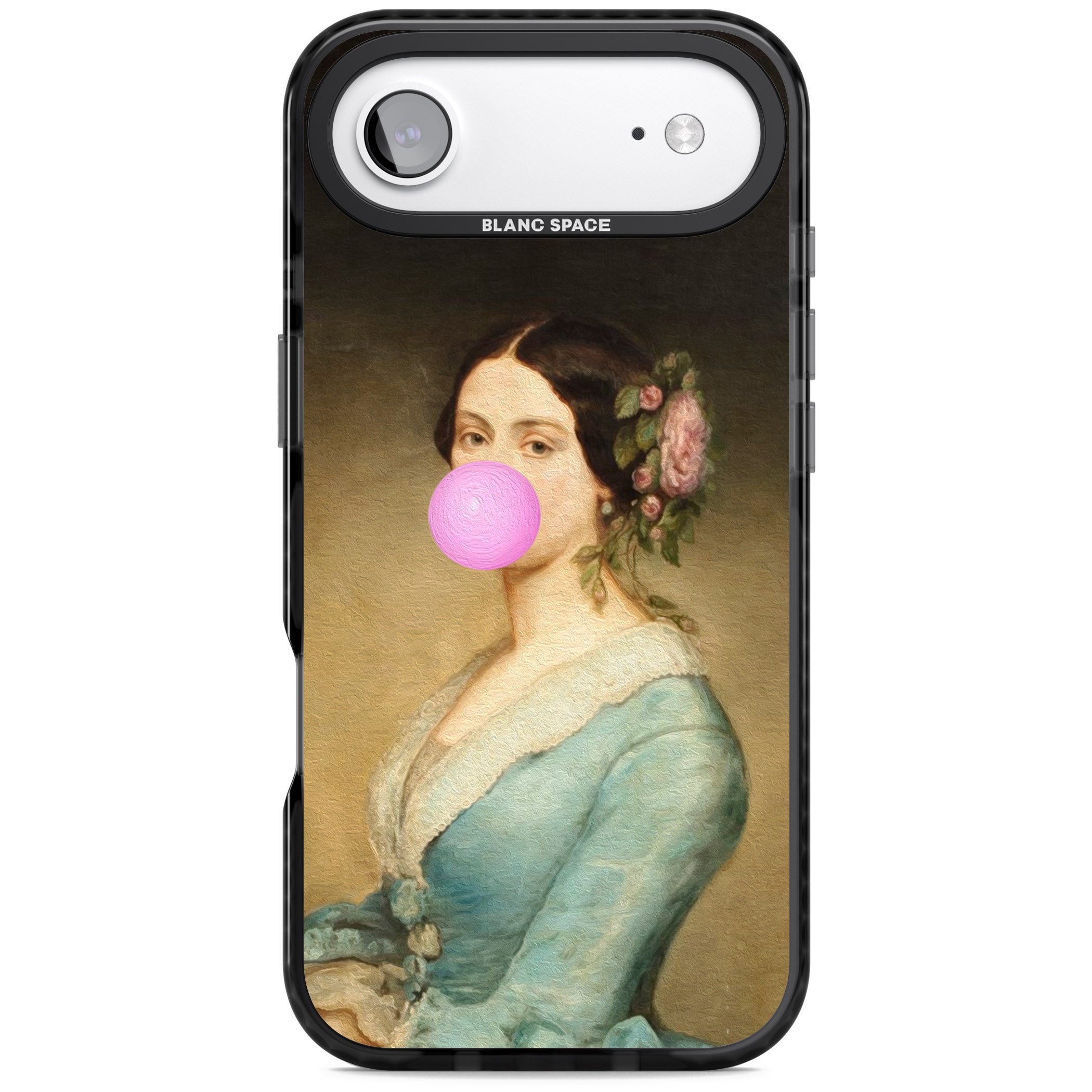 Bubblegum Renaissance iPhone 17 Air Impact Pro Black Phone Case