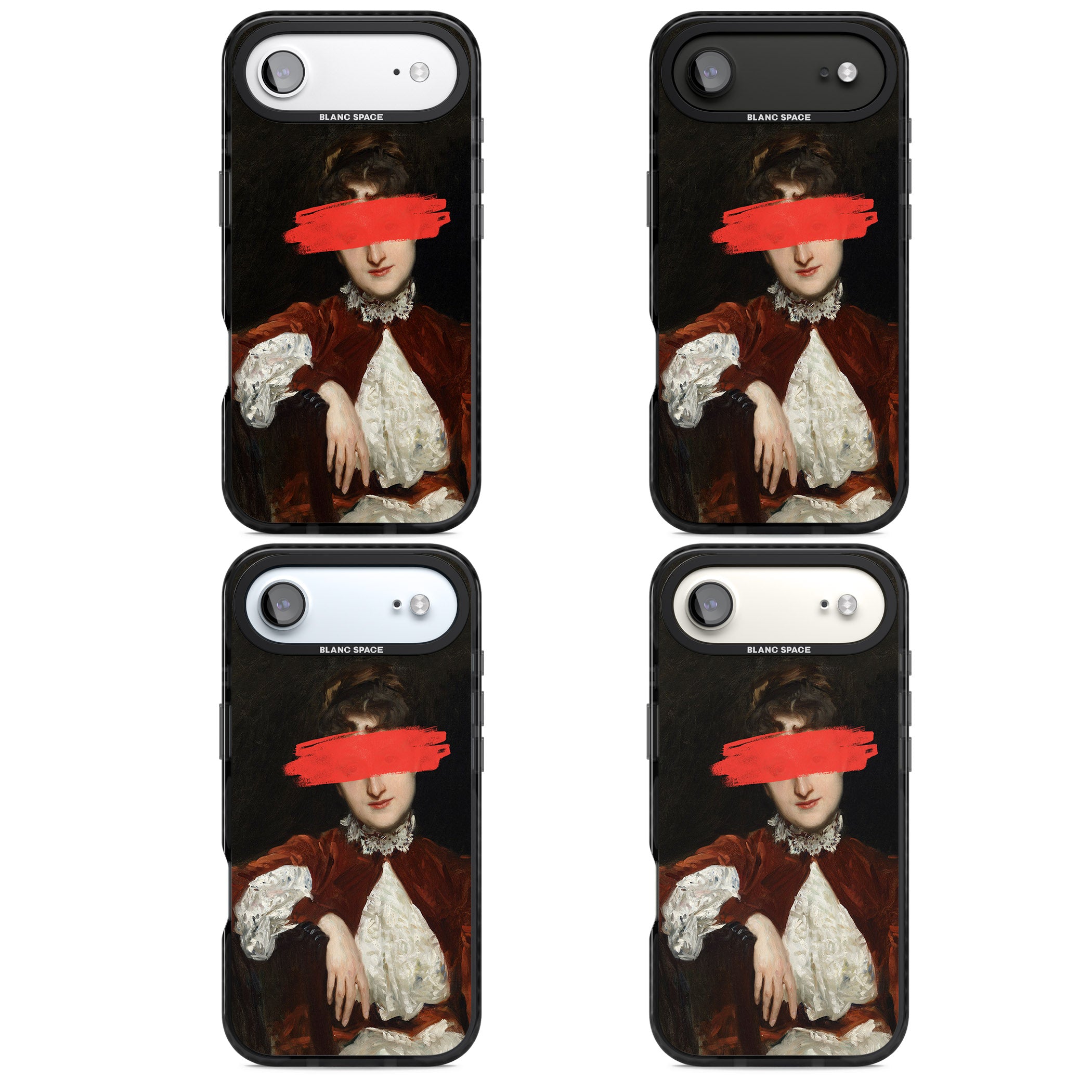 Paint Stroke iPhone 17 Air Impact Pro Black Phone Case APT Impact Protection