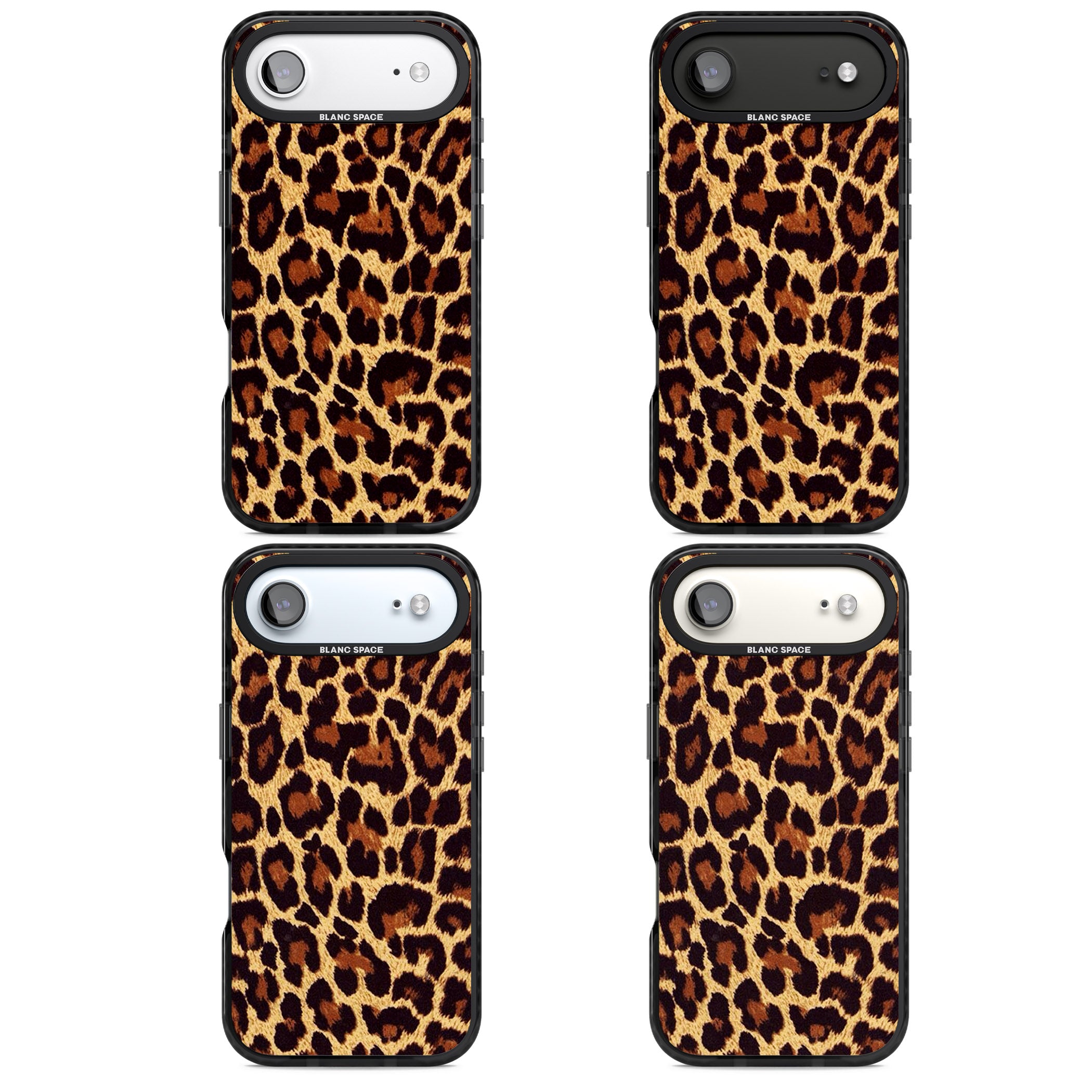 Gold Leopard Print iPhone 17 Air Impact Pro Black Phone Case APT Impact Protection