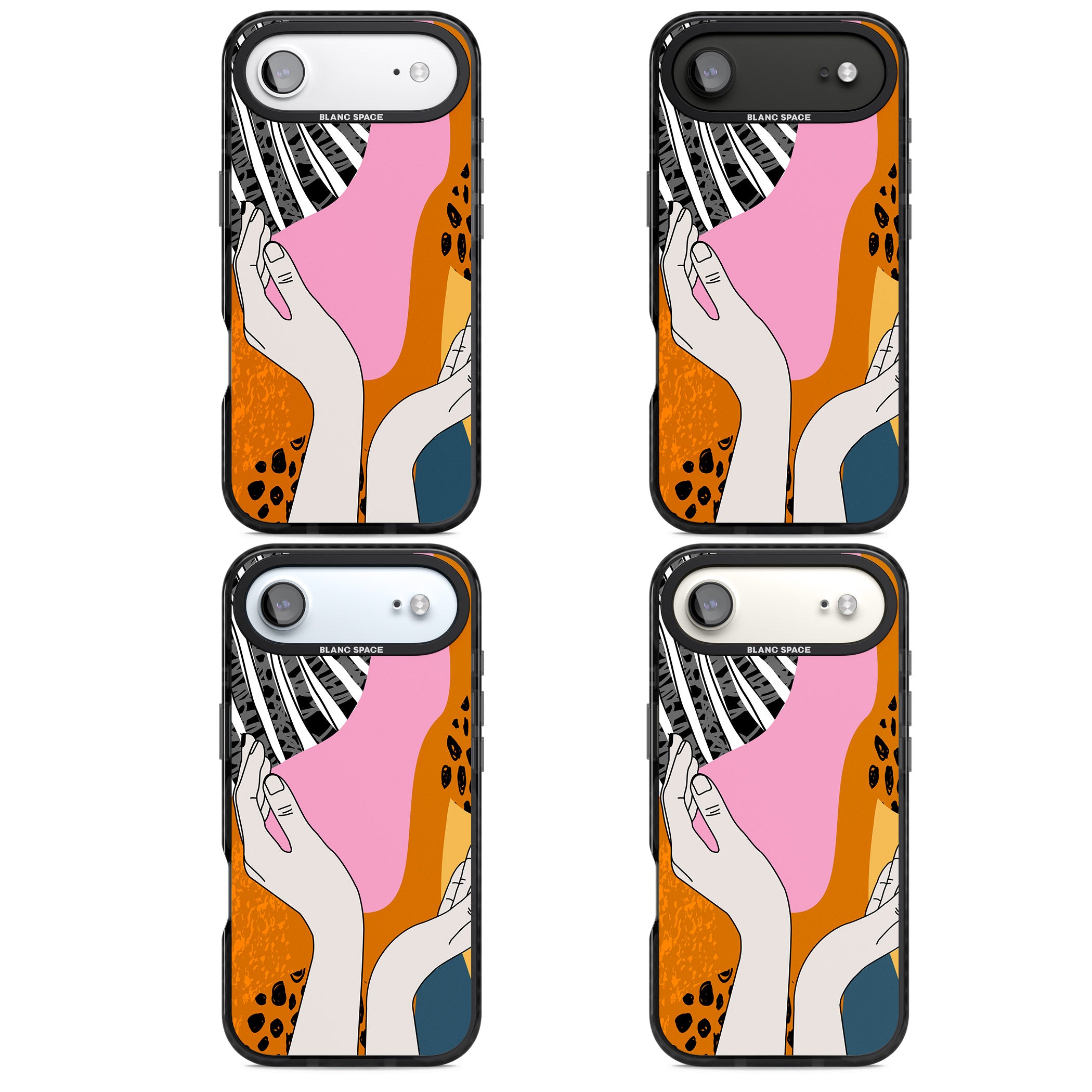 Abstract Vibes iPhone 17 Air Impact Pro Black Phone Case APT Impact Protection