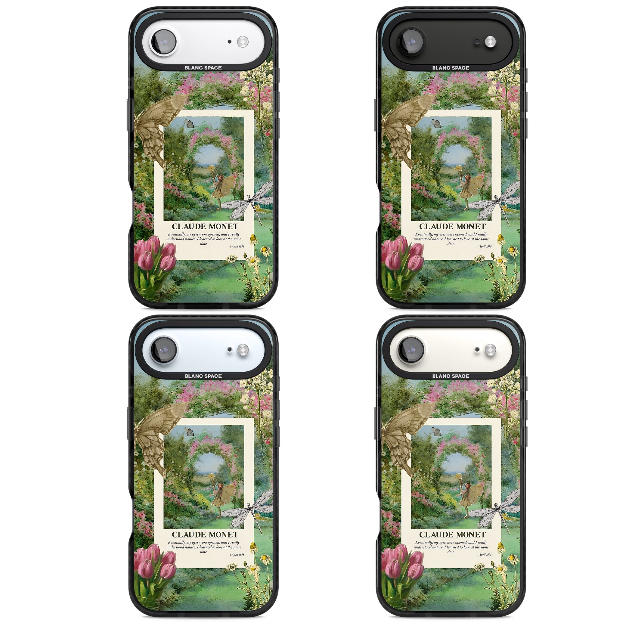 Monet Fairy Garden iPhone 17 Air Impact Pro Black Phone Case APT Impact Protection