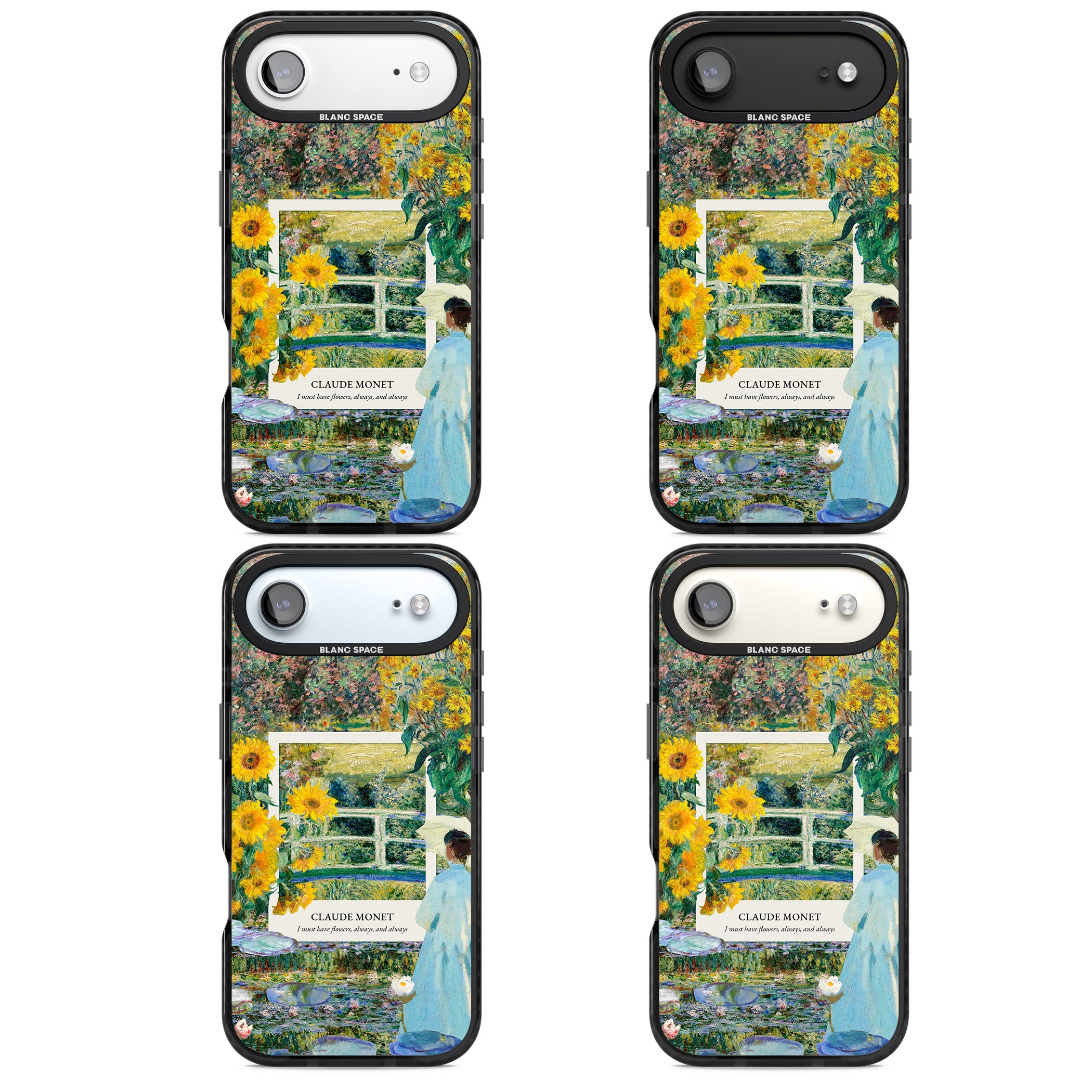 Monet Garden Bridge iPhone 17 Air Impact Pro Black Phone Case APT Impact Protection