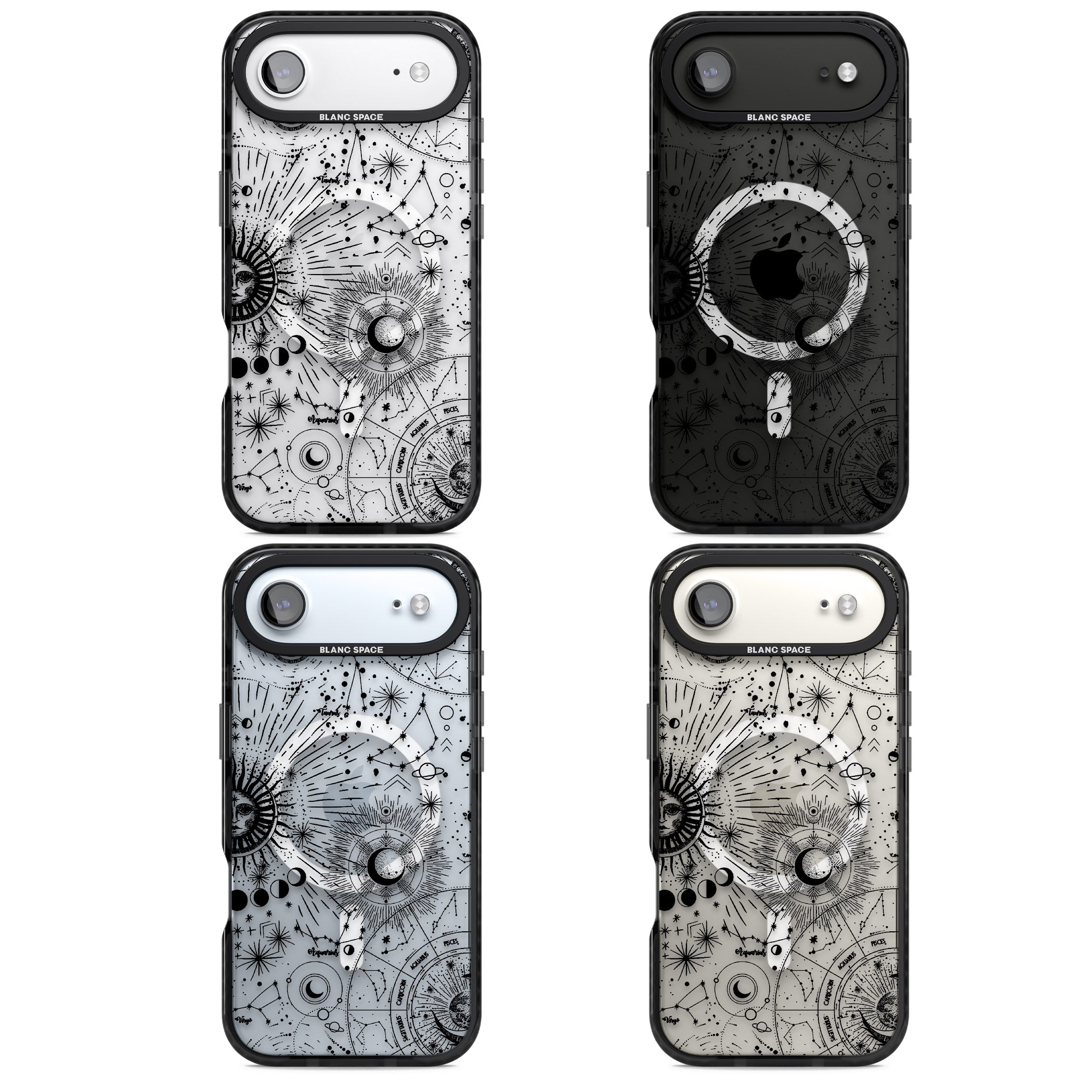 Celestial Chart iPhone 17 Air Impact Pro Black Phone Case APT Impact Protection