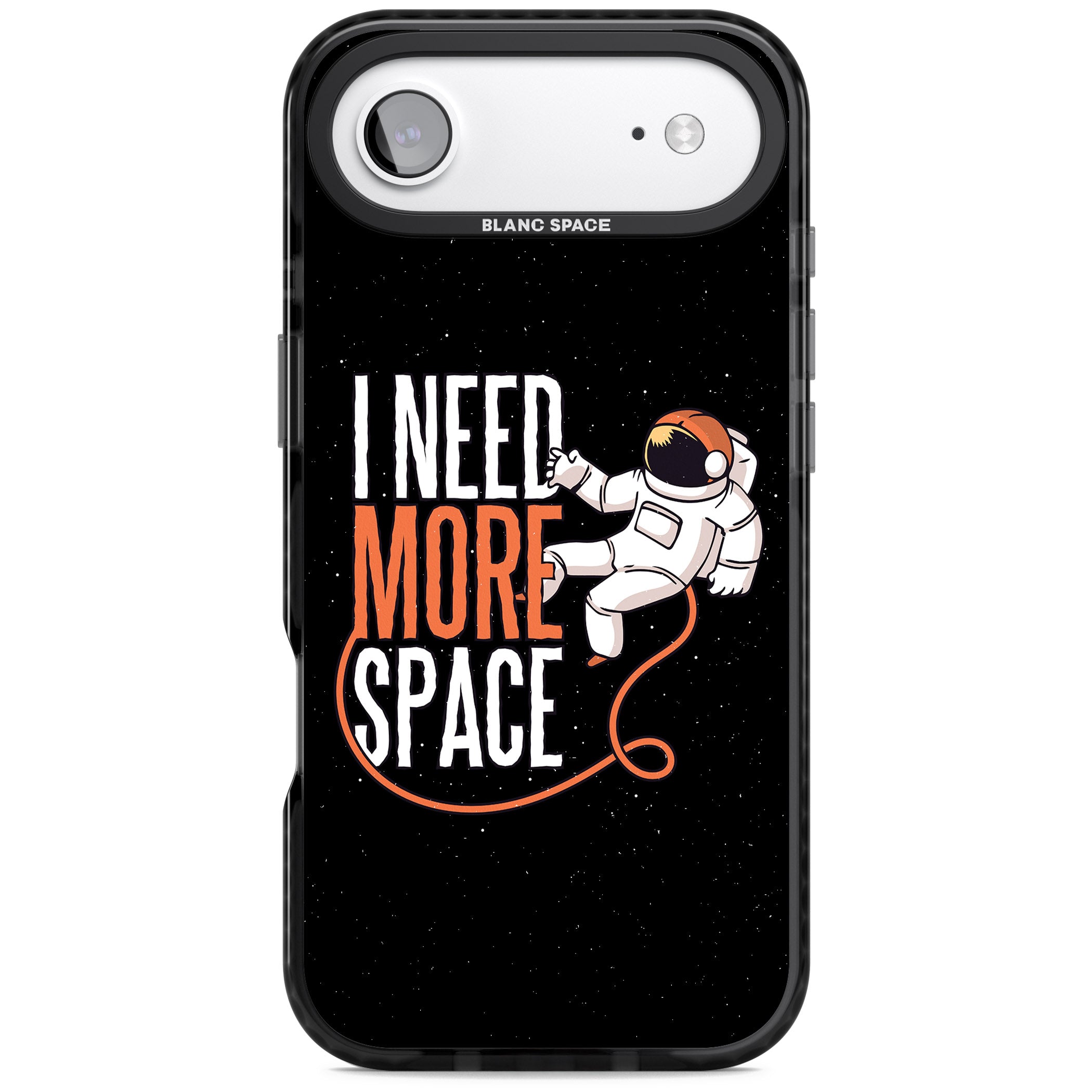 I Need More Space iPhone 17 Air Impact Pro Black Phone Case