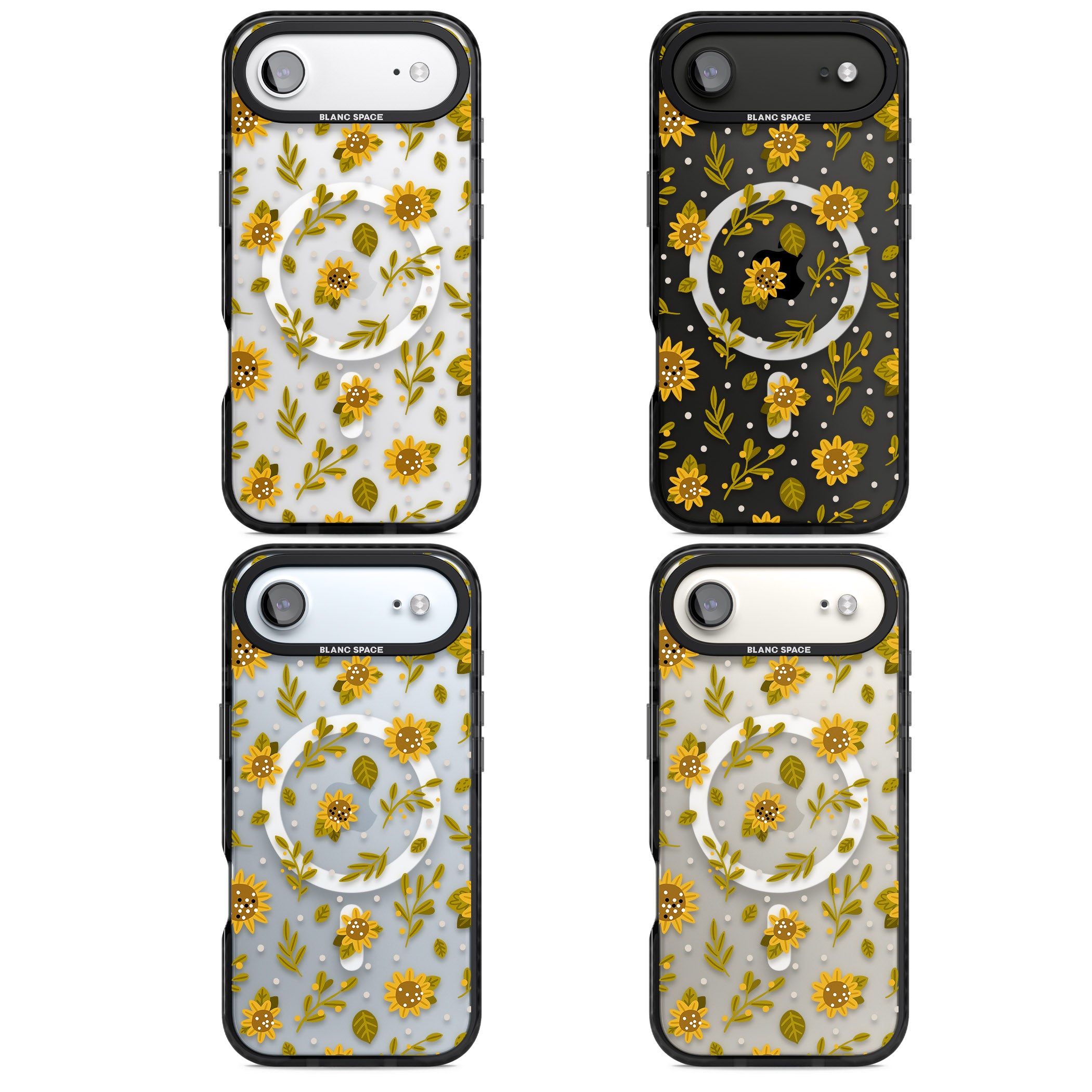 Bees & Sunflowers iPhone 17 Air Impact Pro Black Phone Case APT Impact Protection