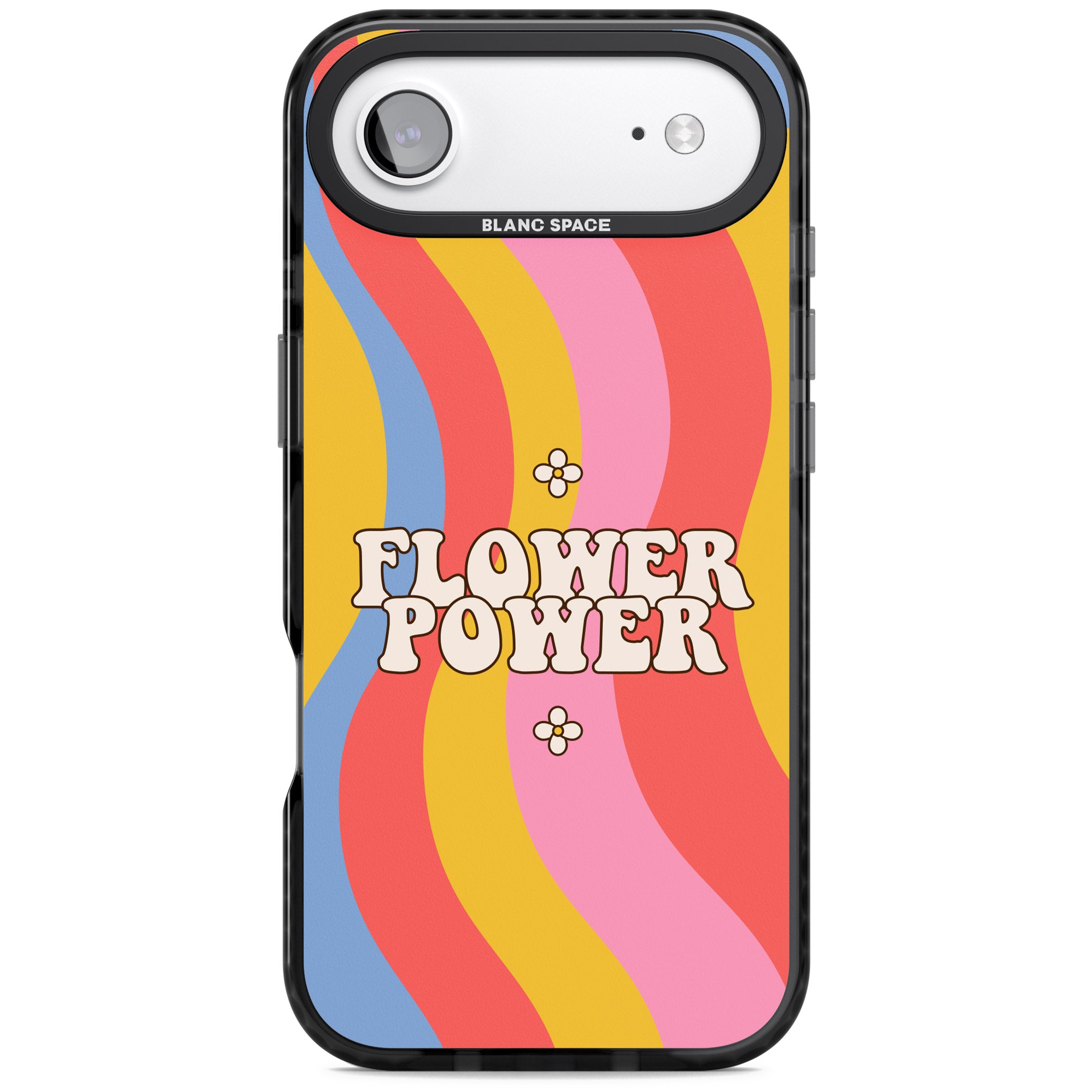 Melting Flower Power iPhone 17 Air Impact Pro Black Phone Case