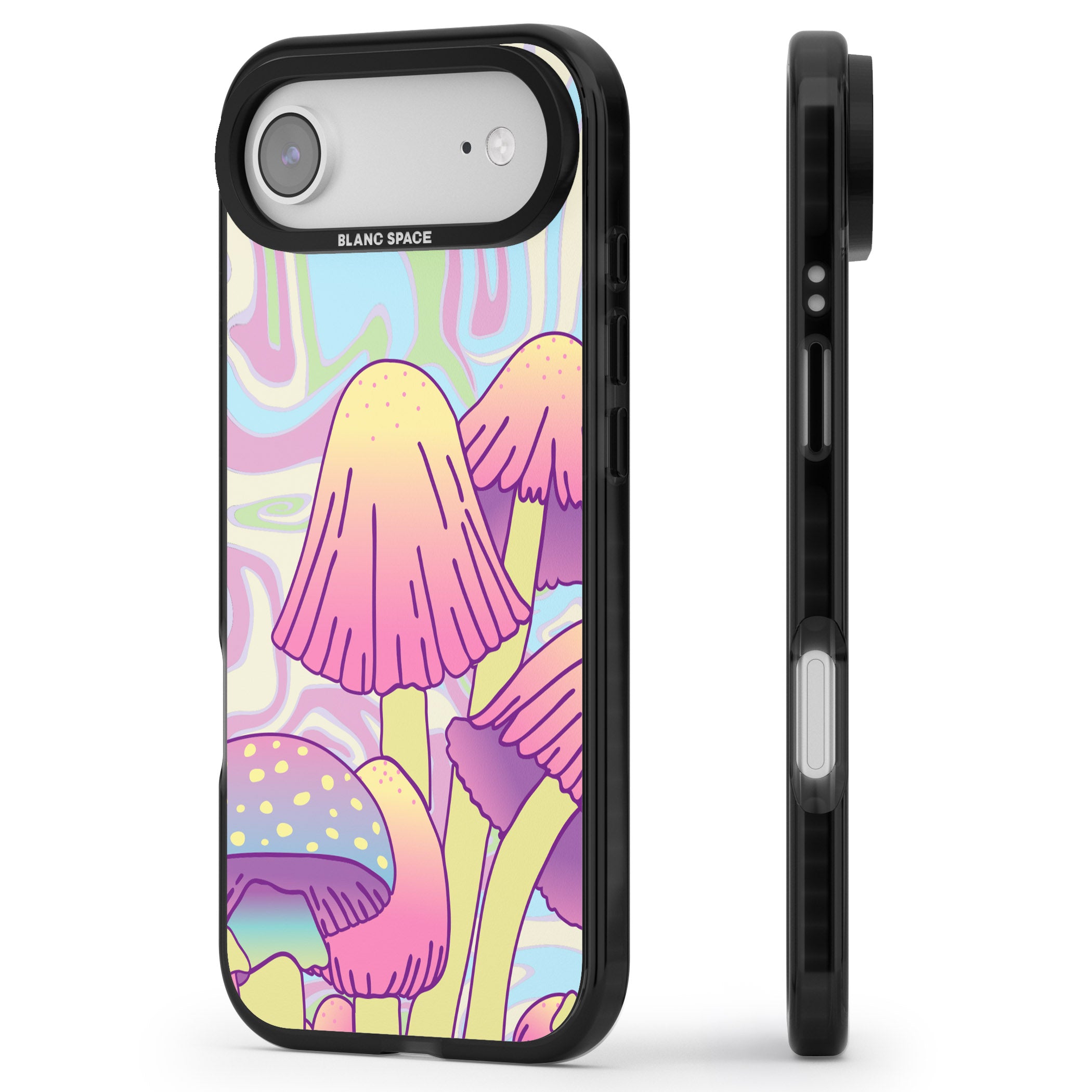 Shroomin' iPhone 17 Air Impact Pro Black Phone Case Side Profile