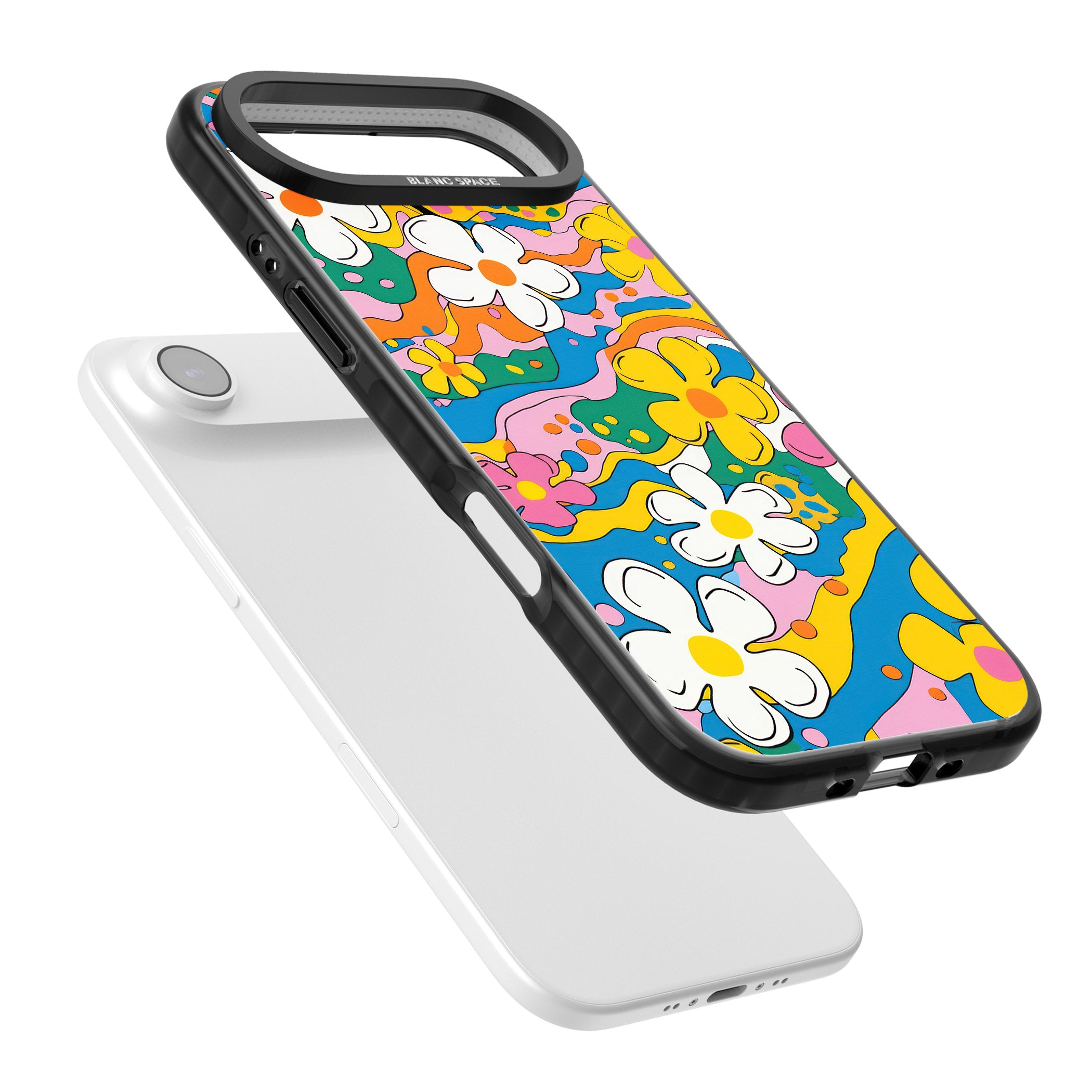 Vibrant Bloom iPhone 17 Air Impact Pro Black Phone Case Colours