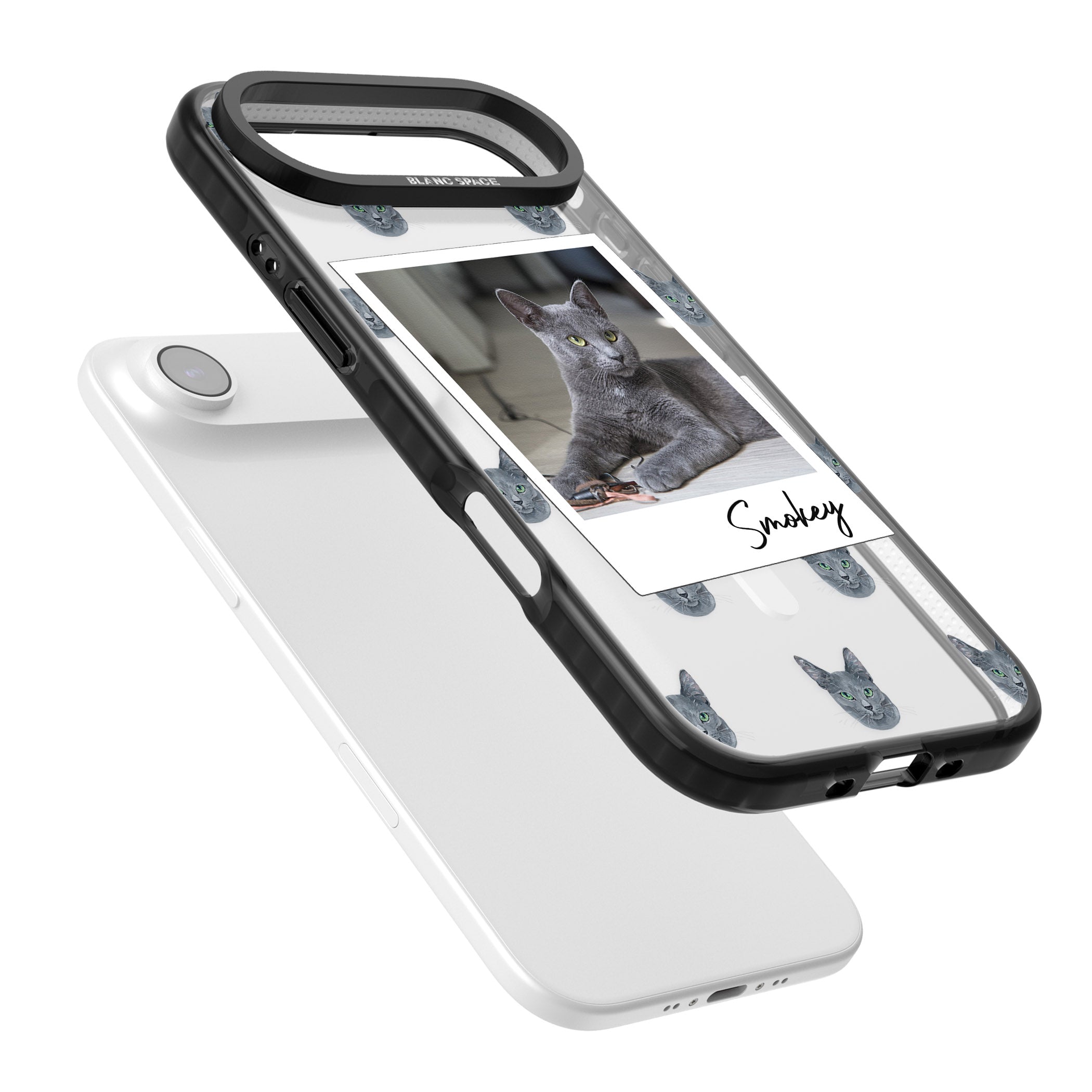 Personalised Korat Cat Photo iPhone 17 Air Impact Pro Black Phone Case Colours