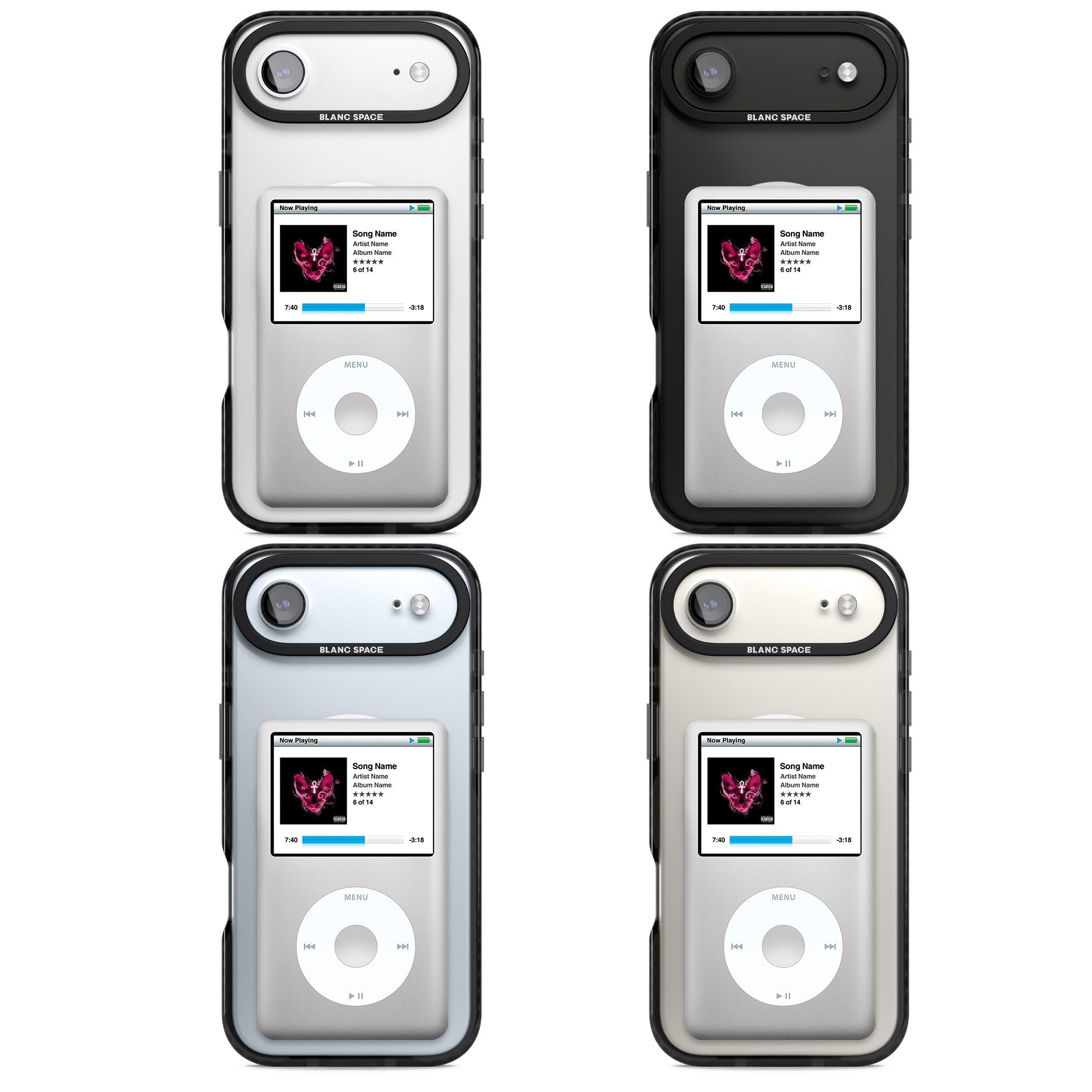 Personalised Classic Ipod iPhone 17 Air Impact Pro Black Phone Case APT Impact Protection