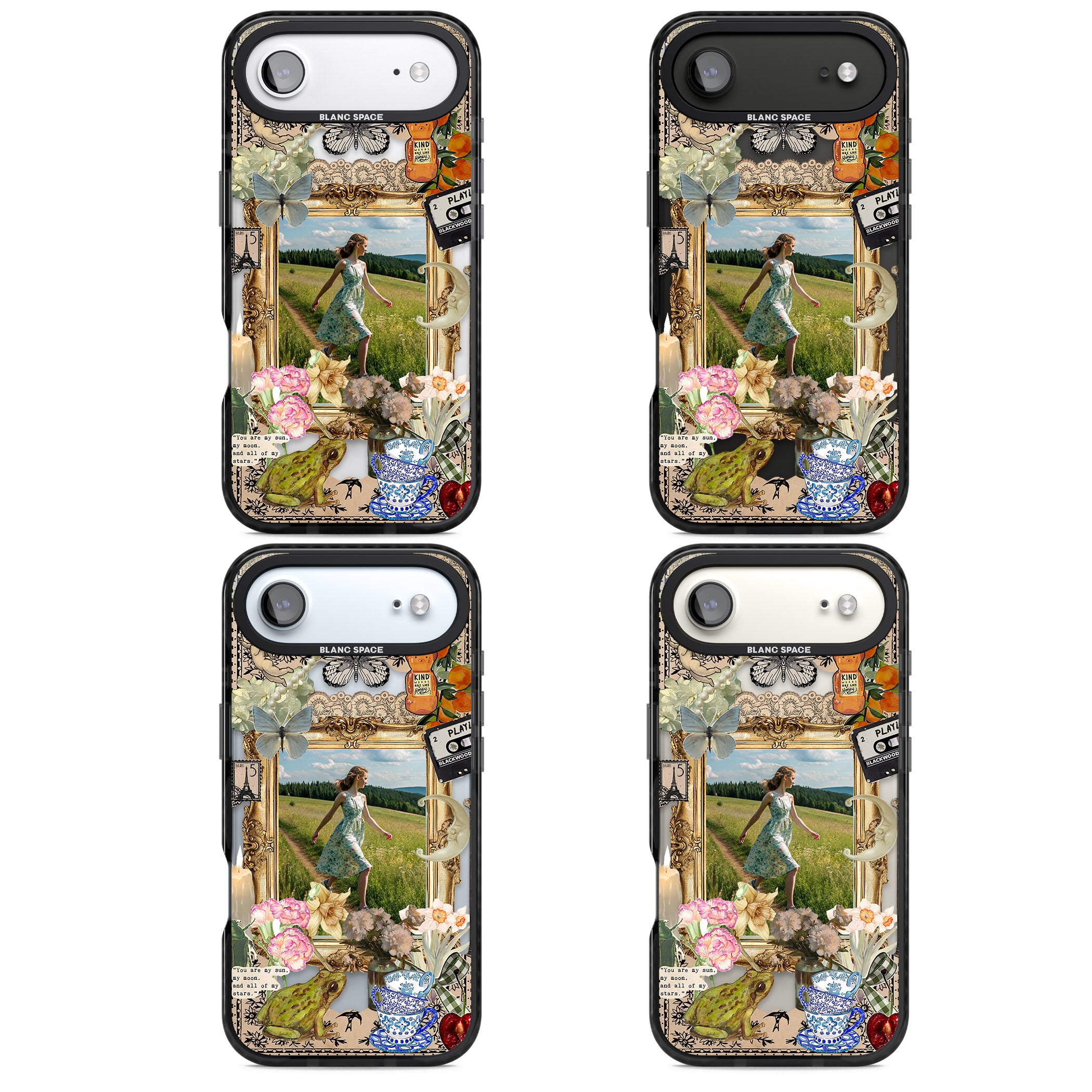 Personalised Country Collage Frame iPhone 17 Air Impact Pro Black Phone Case APT Impact Protection