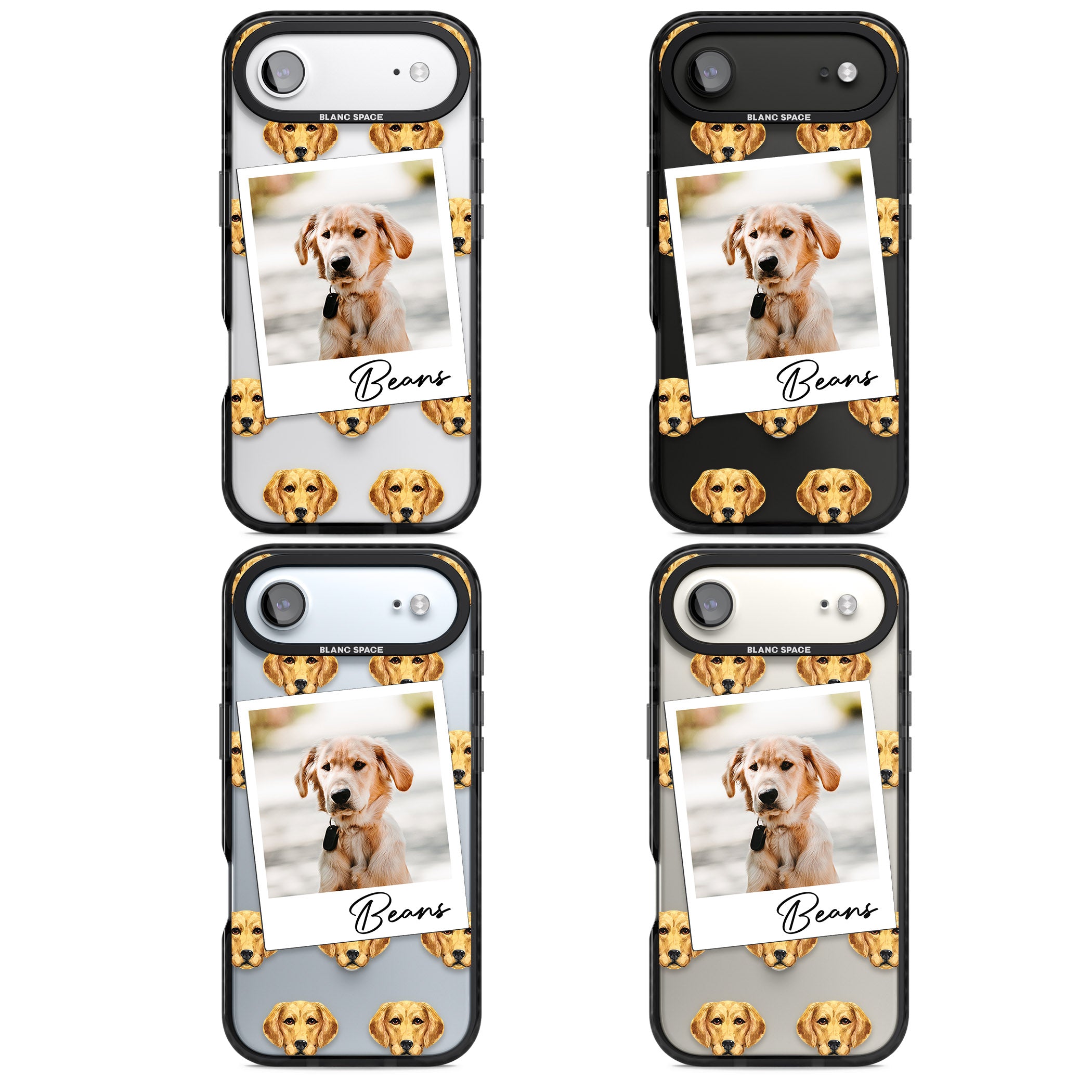 Personalised Labrador Instant Camera Photo iPhone 17 Air Impact Pro Black Phone Case APT Impact Protection