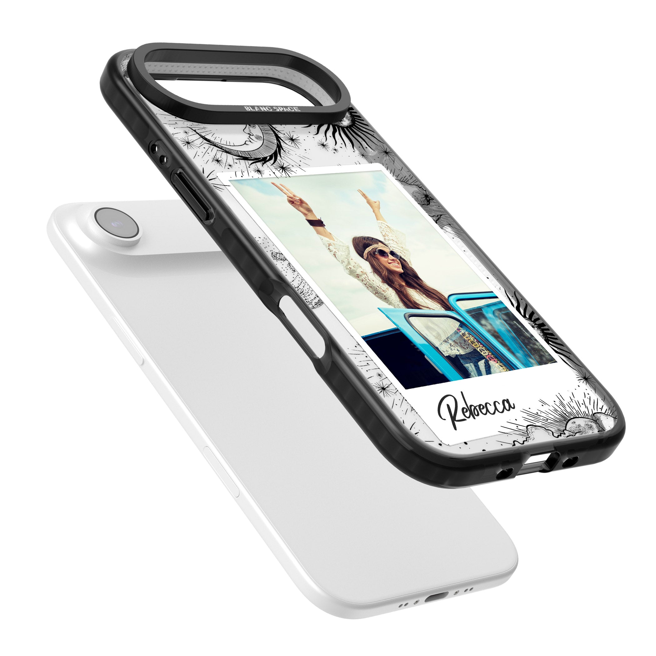 Personalised Astrology Instant Photo iPhone 17 Air Impact Pro Black Phone Case Colours