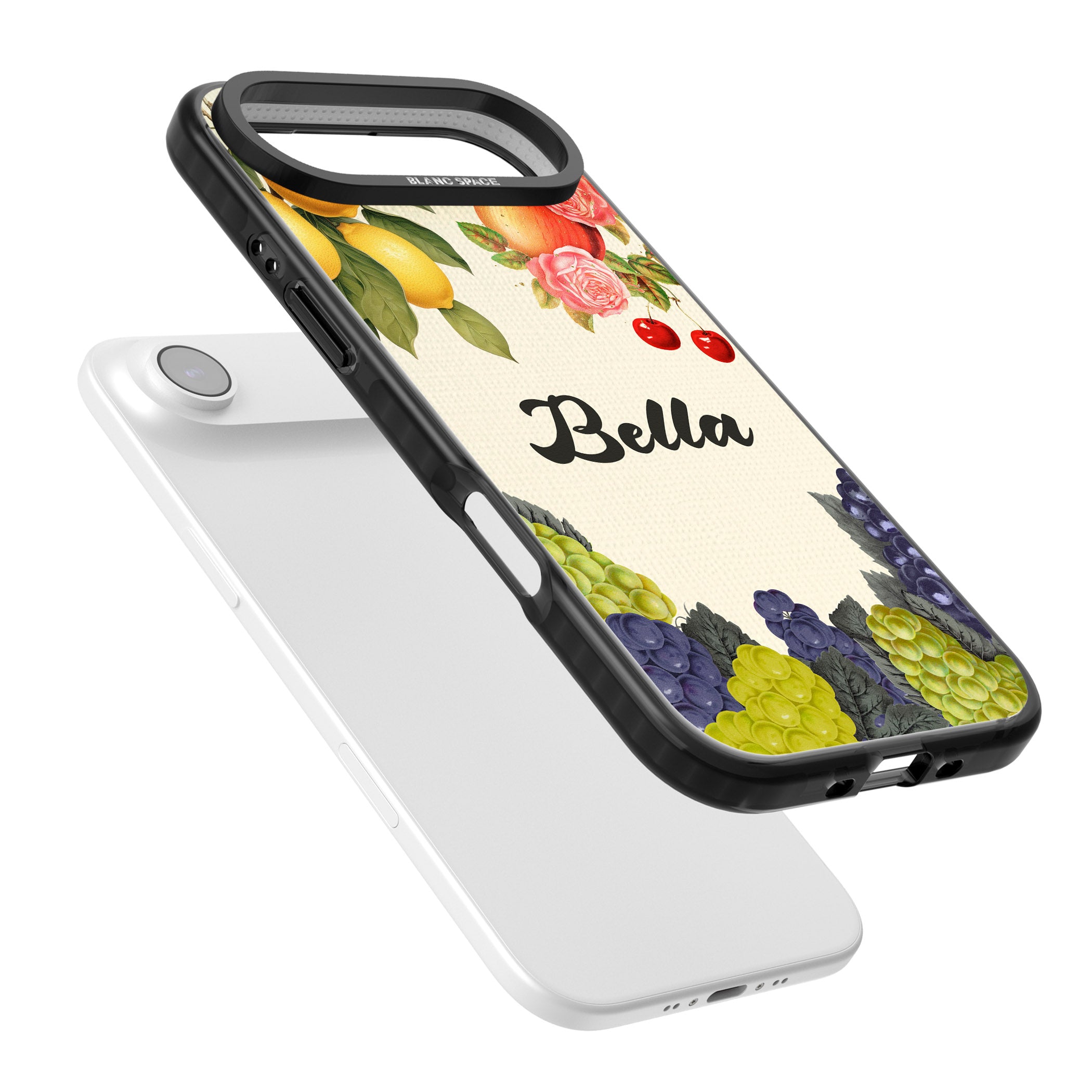 Personalised Vintage Fruits iPhone 17 Air Impact Pro Black Phone Case Colours