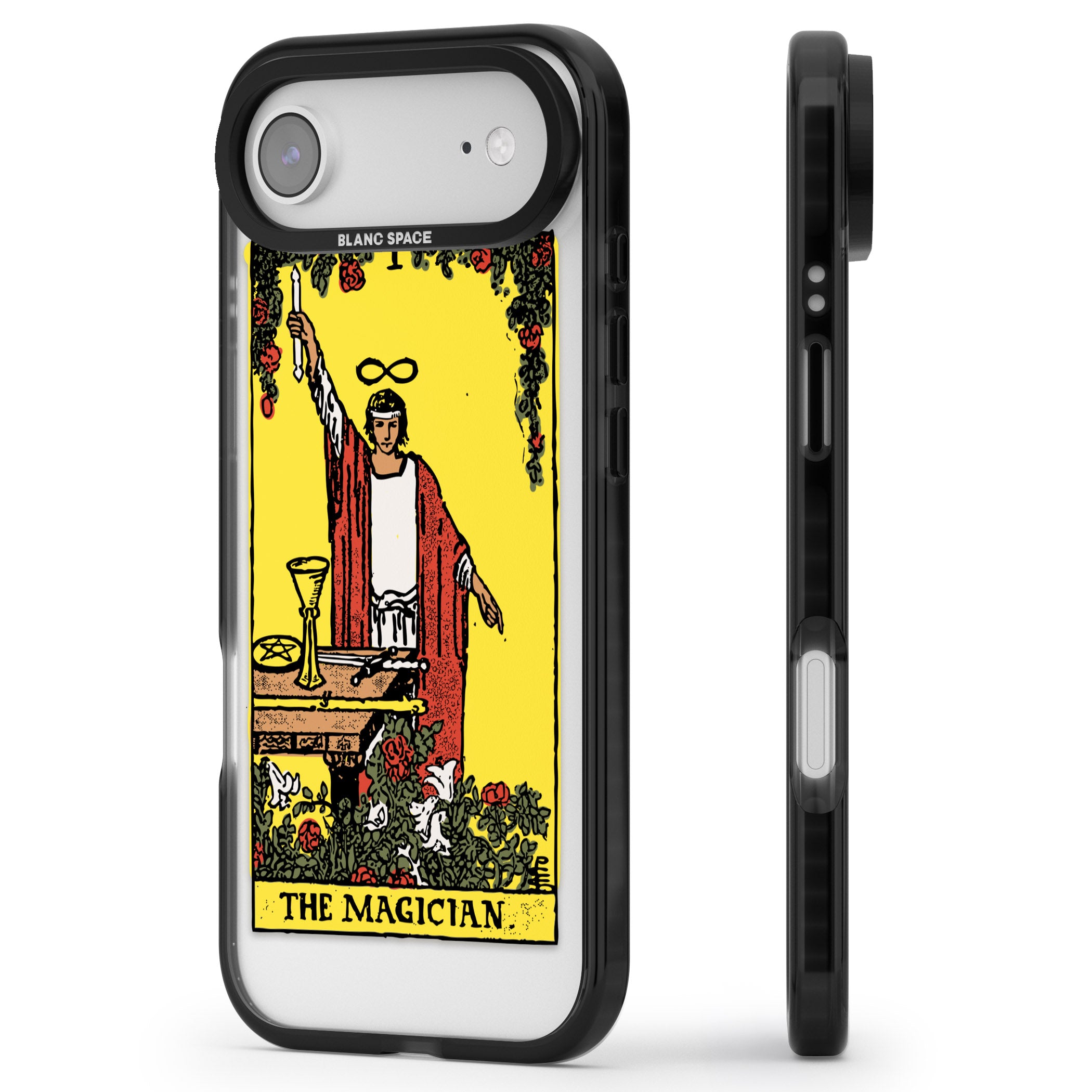 Personalised The Magician Tarot Card (Color) iPhone 17 Air Impact Pro Black Phone Case Side Profile