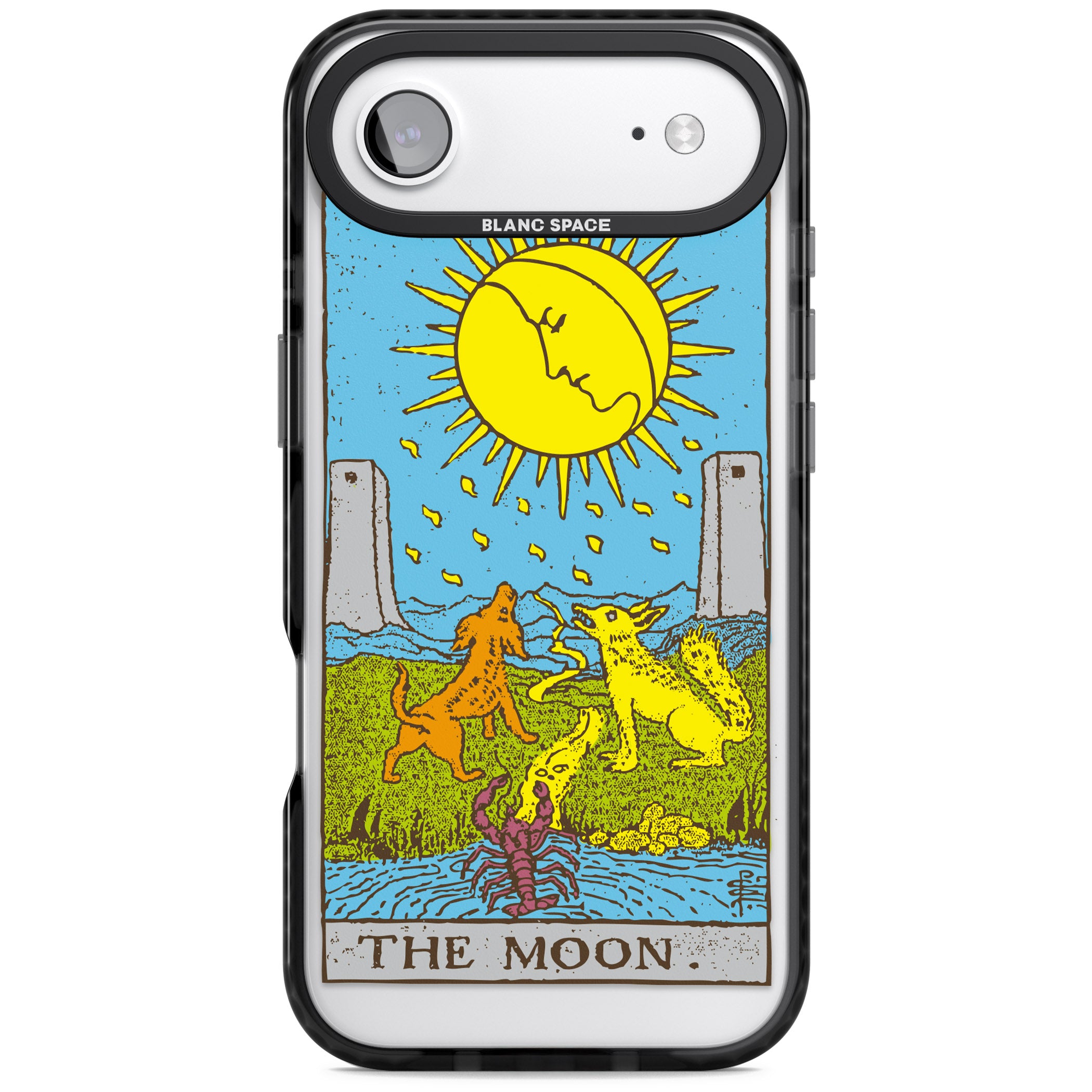 Personalised The Moon Tarot Card (Color) iPhone 17 Air Impact Pro Black Phone Case