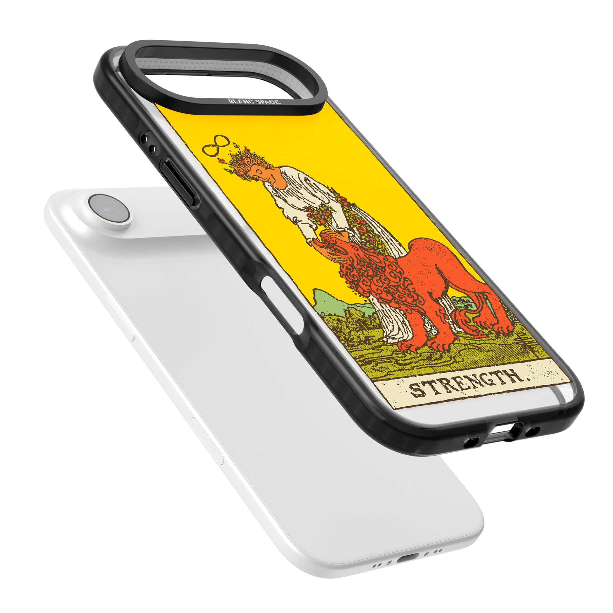 Personalised Strength Tarot Card (Color) iPhone 17 Air Impact Pro Black Phone Case Colours