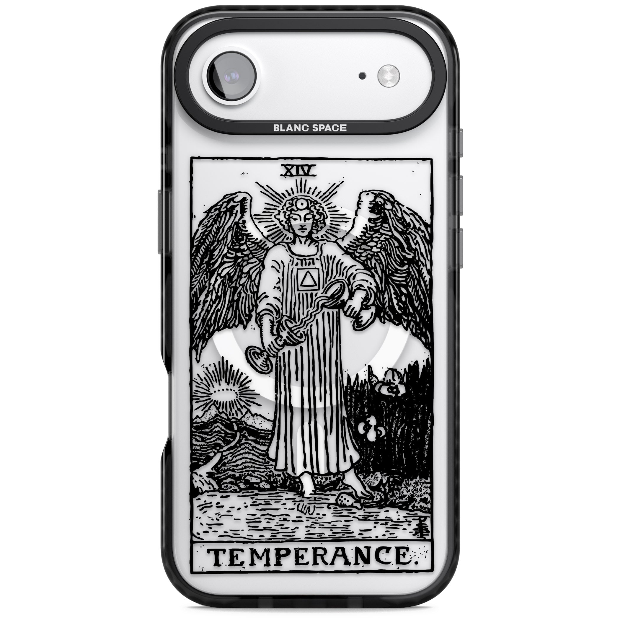Personalised Temperance Tarot Card (Clear) iPhone 17 Air Impact Pro Black Phone Case