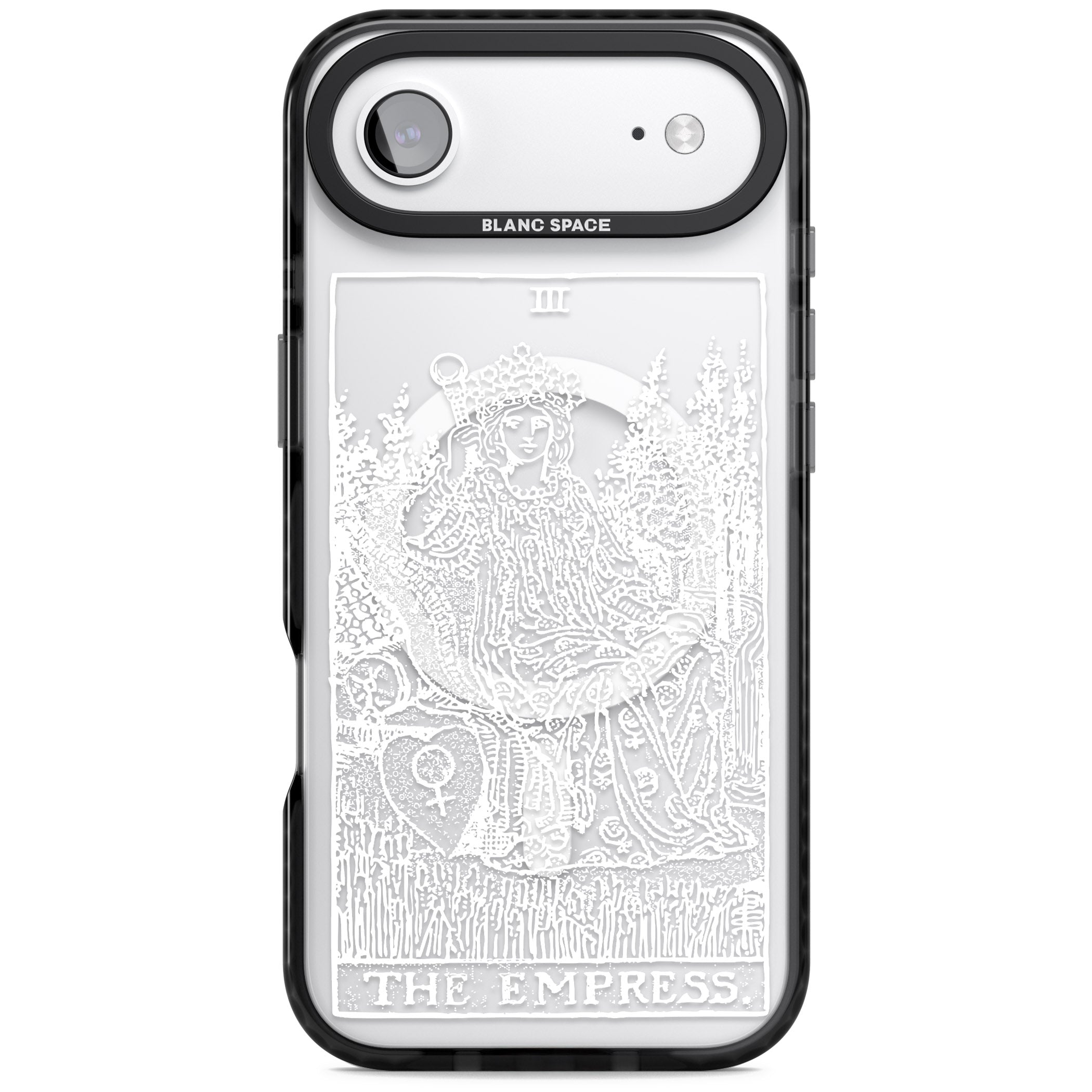 Personalised The Empress Tarot Card (White) iPhone 17 Air Impact Pro Black Phone Case