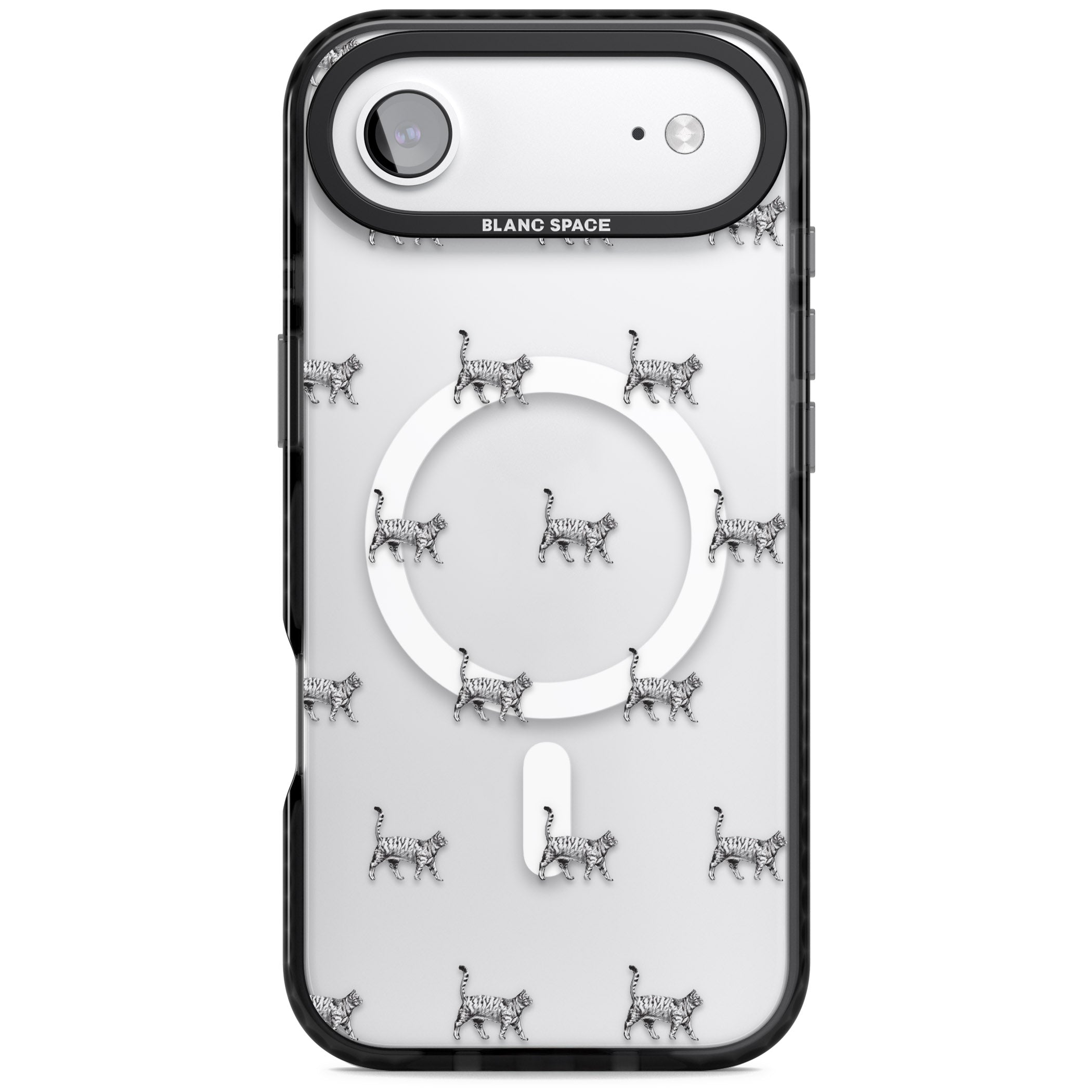 British Shorthair Cat Pattern iPhone 17 Air Impact Pro Black Phone Case