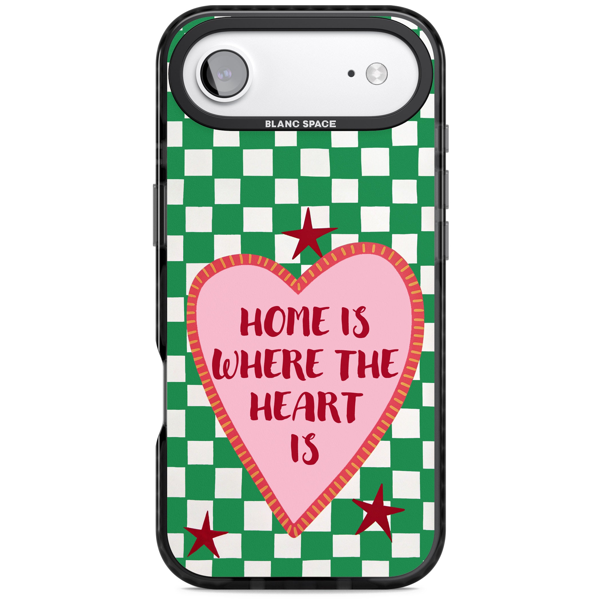 Home Is Where The Heart Is iPhone 17 Air Impact Pro Black Phone Case